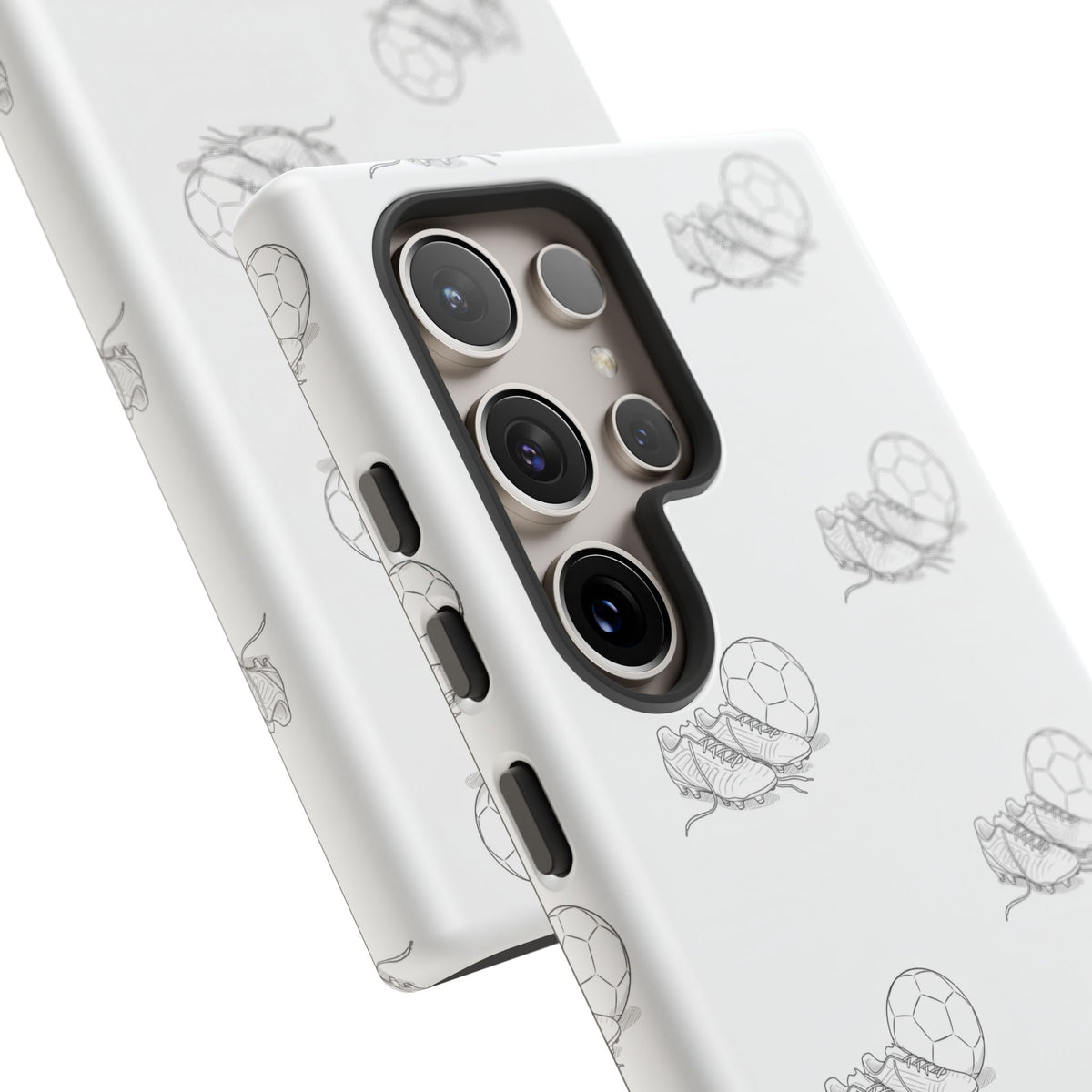 Phone Case, Football Boots & Ball Pattern, Tough Cases — Sports Phone Case