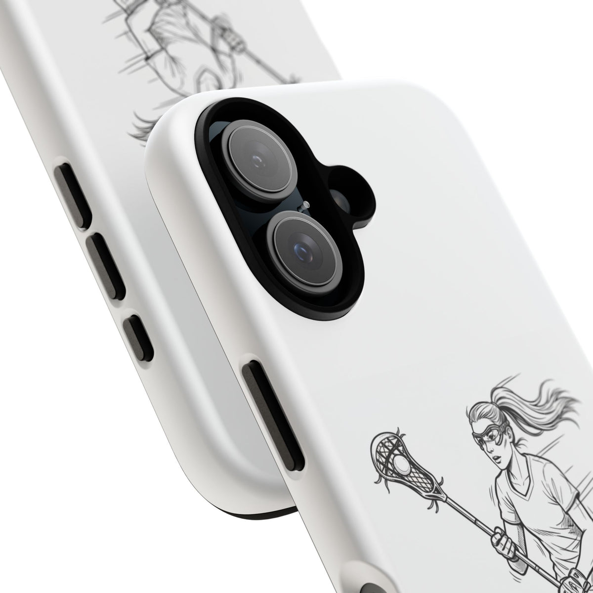 Phone Case, Lacrosse Player Sketch, Tough Case