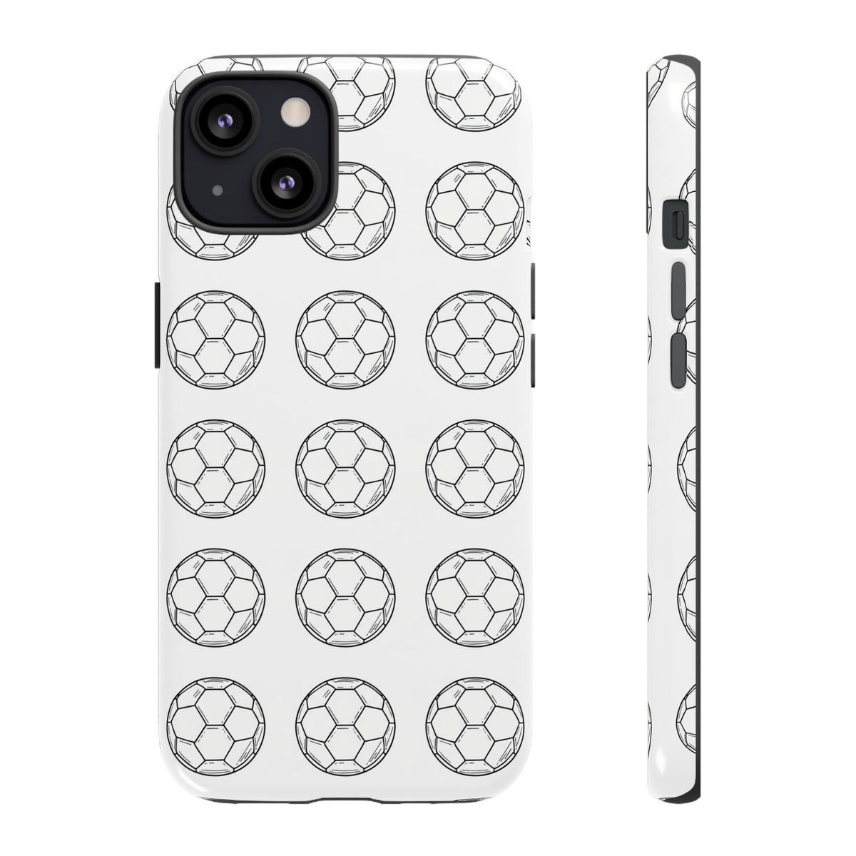 Phone Case, Football Minimalist Football Repeat Design, Tough Case