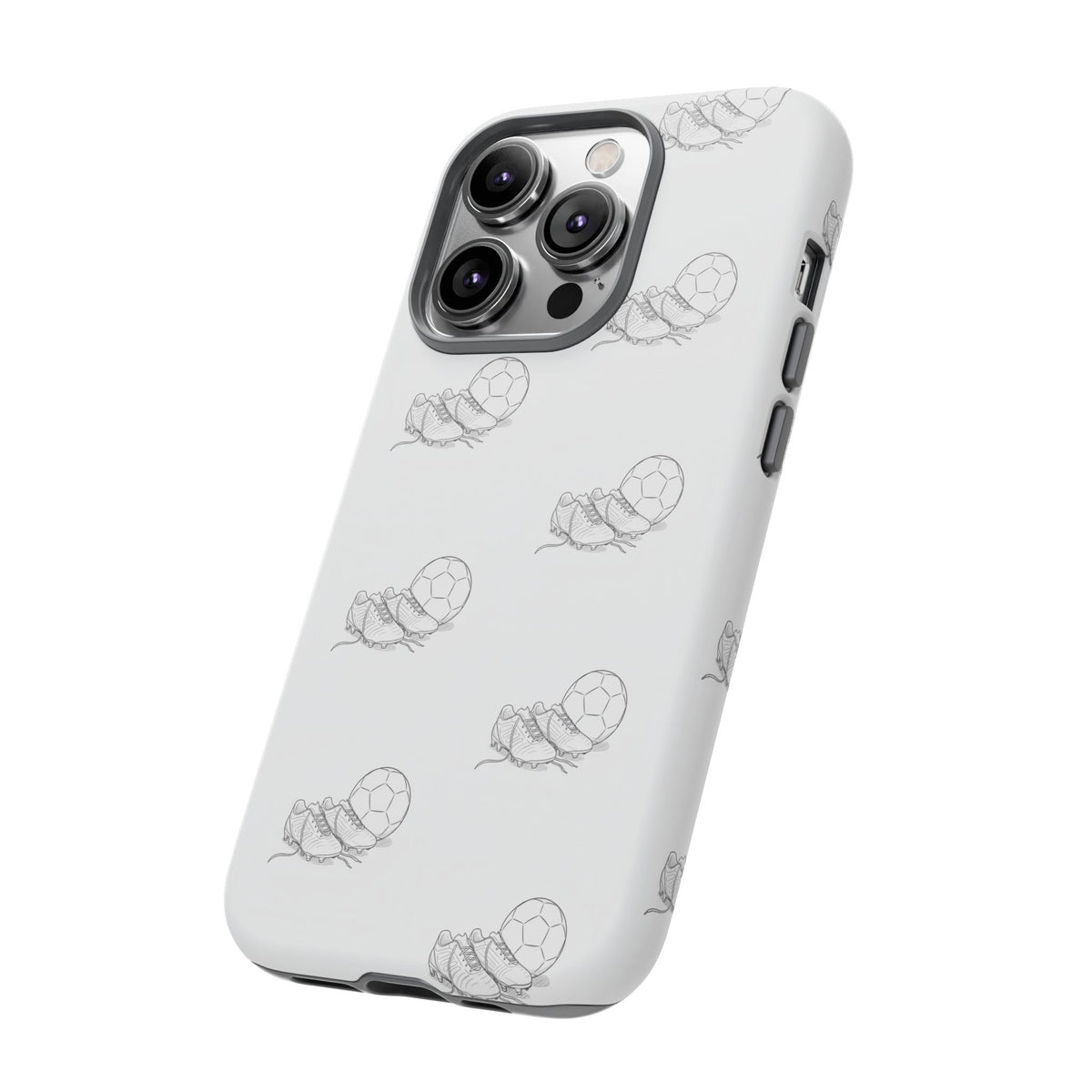Phone Case, Football Boots & Ball Pattern, Tough Cases — Sports Phone Case