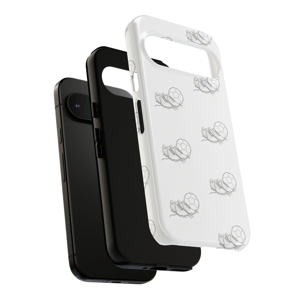 Phone Case, Football Boots & Ball Pattern, Tough Cases — Sports Phone Case