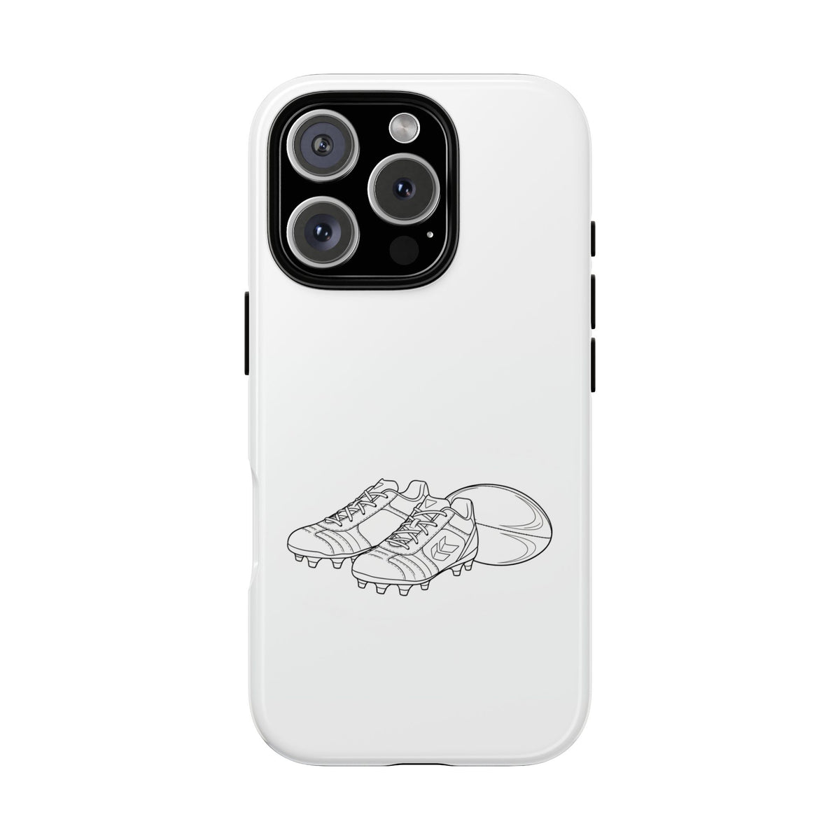 Phone Case, Rugby Ball & Boots Sketch, Tough Case