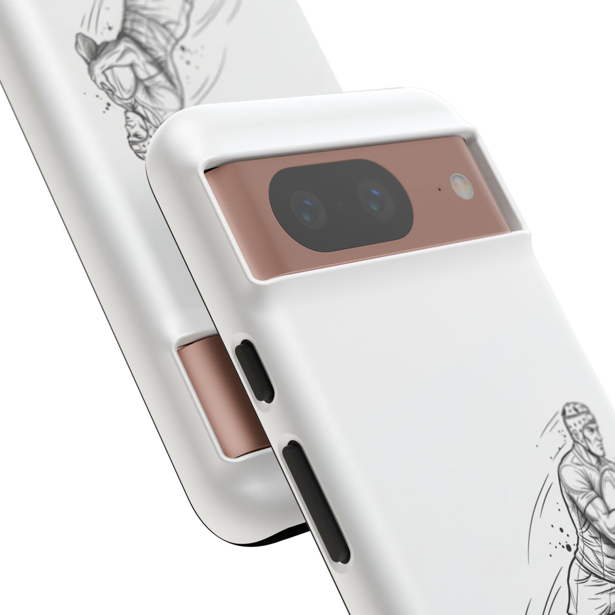 Phone Case, Rugby Try Swan Dive Minimalist Sketch design, Tough Case