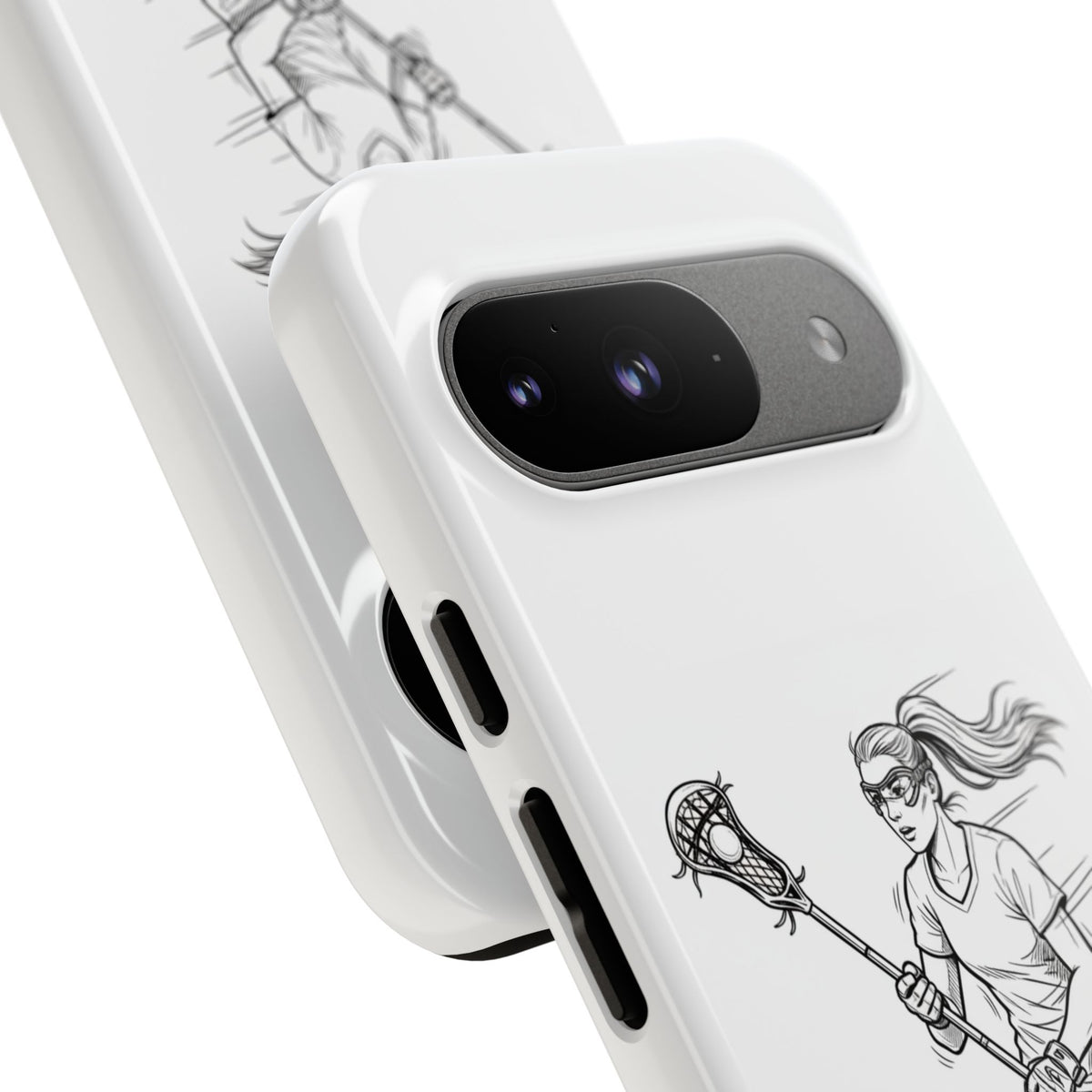 Phone Case, Lacrosse Player Sketch, Tough Case