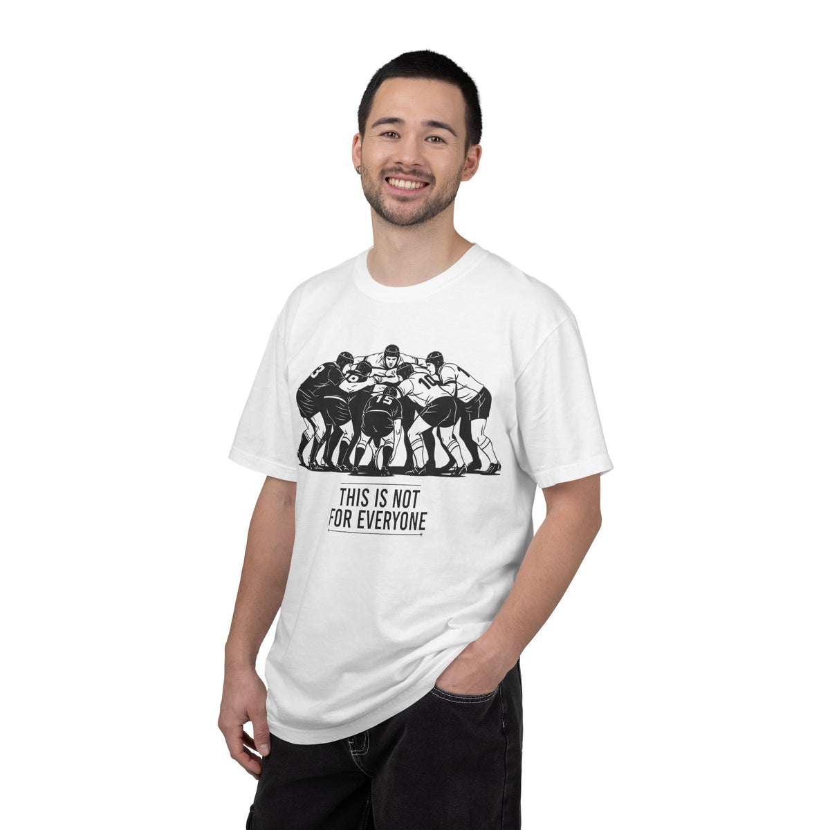 T-Shirt, Rugby Scrum, "This is not for everybody" / "Disciplined Violence" Design, Cotton, Various Colours