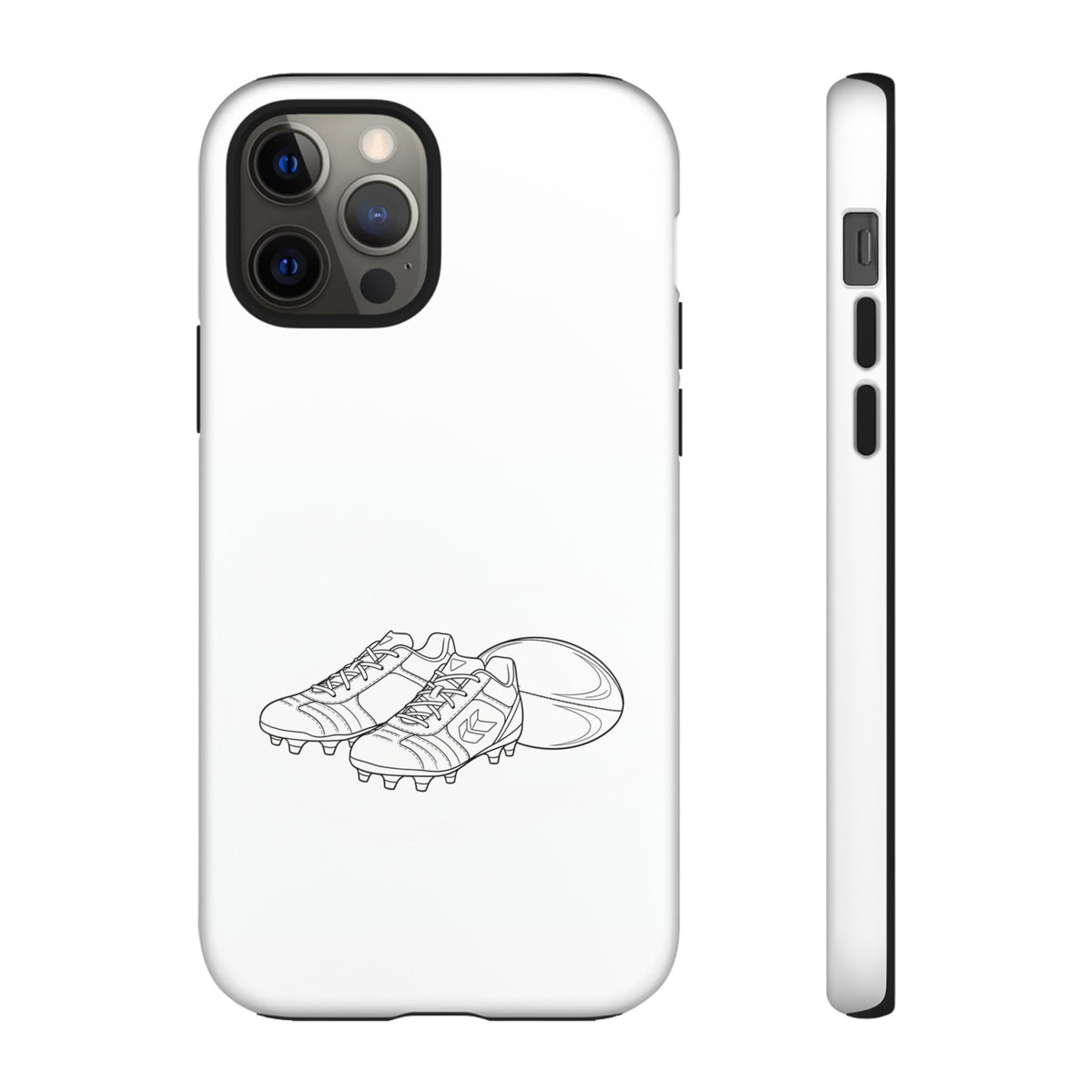 Phone Case, Rugby Ball & Boots Sketch, Tough Case