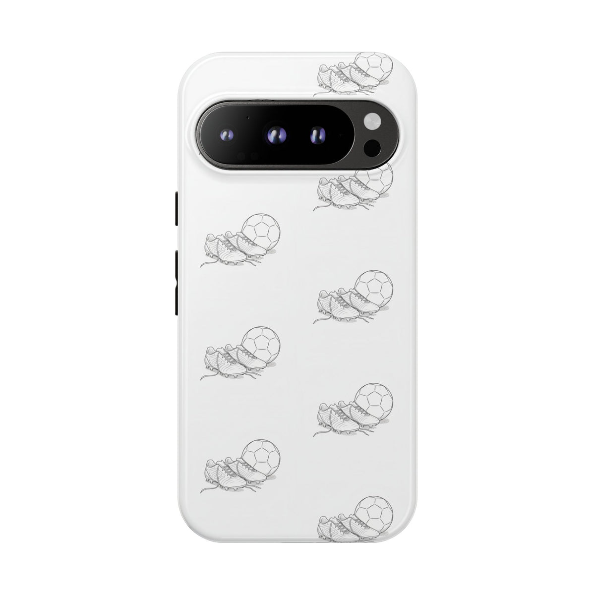 Phone Case, Football Boots & Ball Pattern, Tough Cases — Sports Phone Case