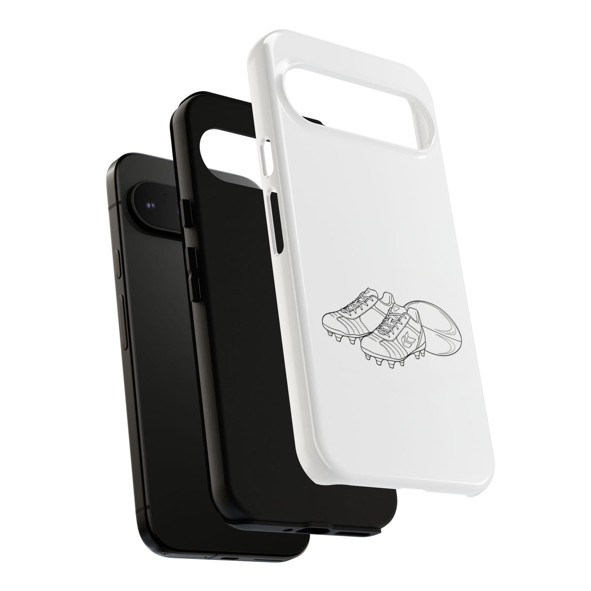 Phone Case, Rugby Ball & Boots Sketch, Tough Case
