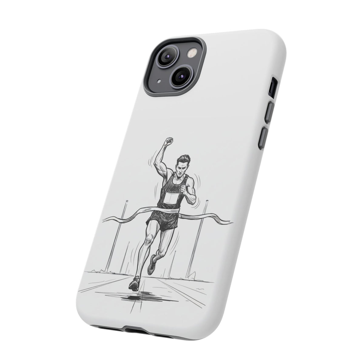 Phone Case, Running, finish line design, Tough Case