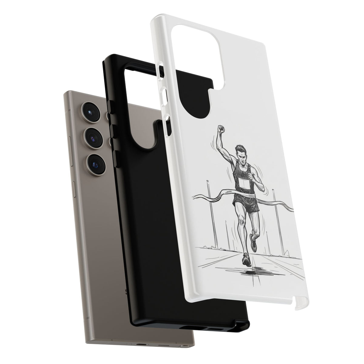 Phone Case, Running, finish line design, Tough Case