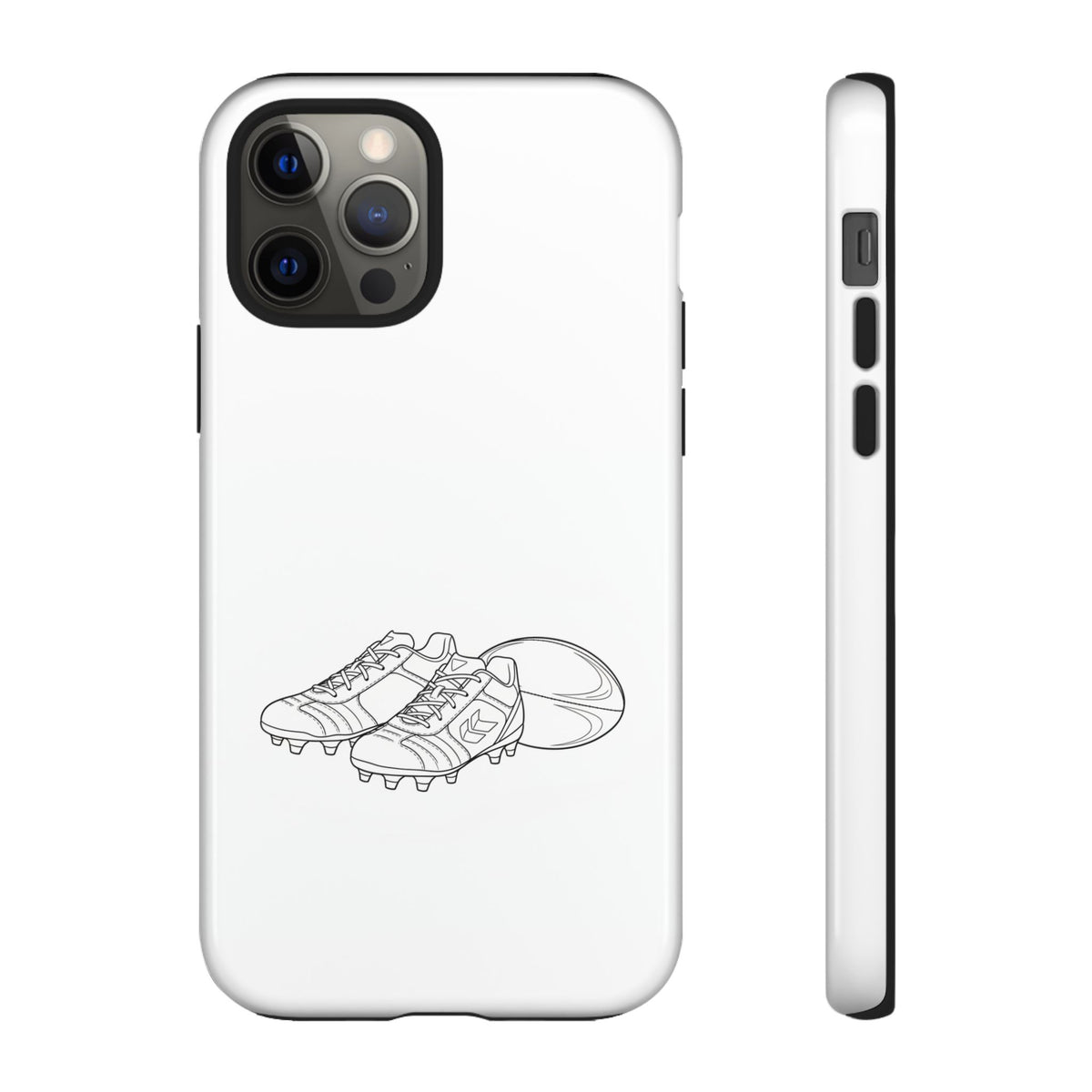Phone Case, Rugby Ball & Boots Sketch, Tough Case