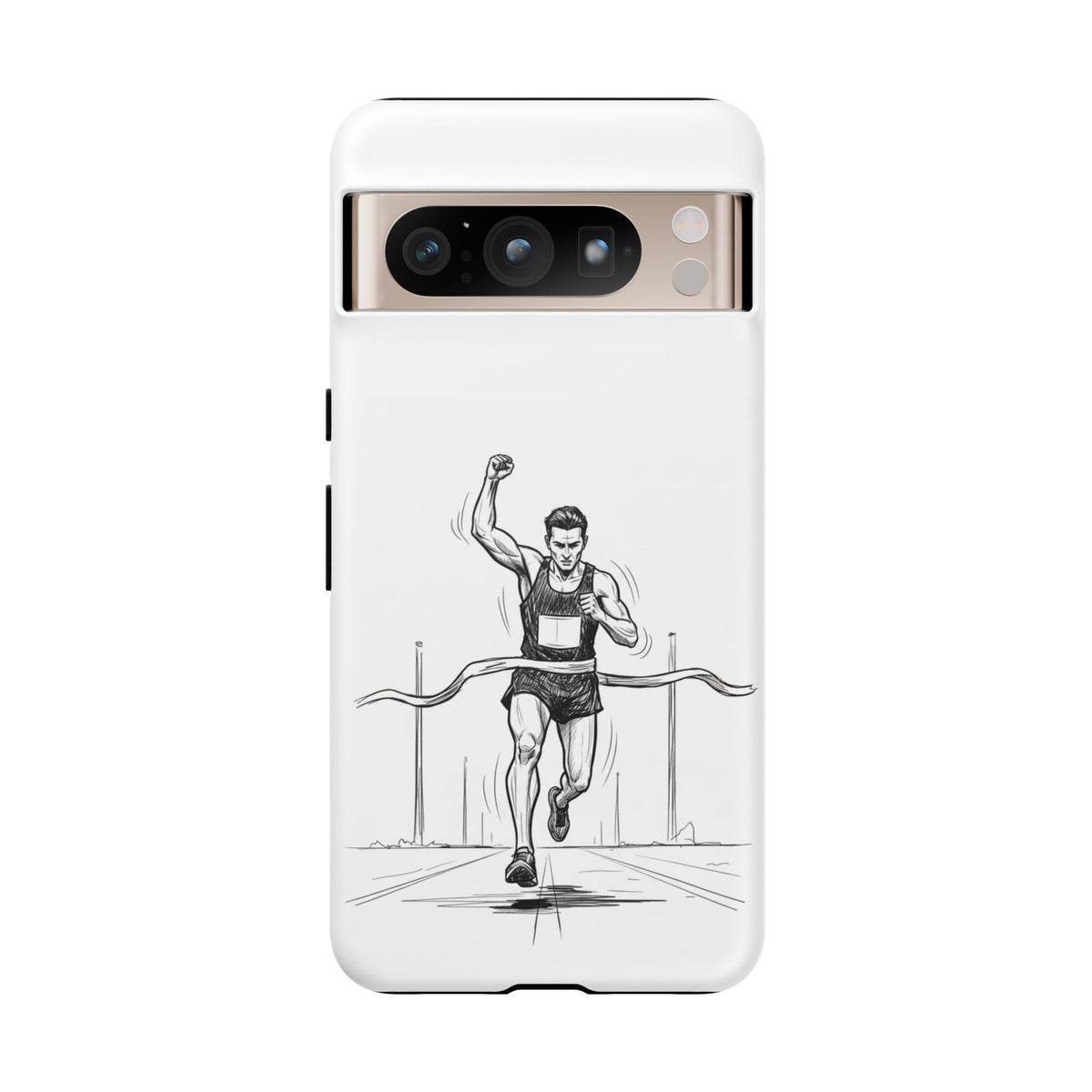 Phone Case, Running, finish line design, Tough Case