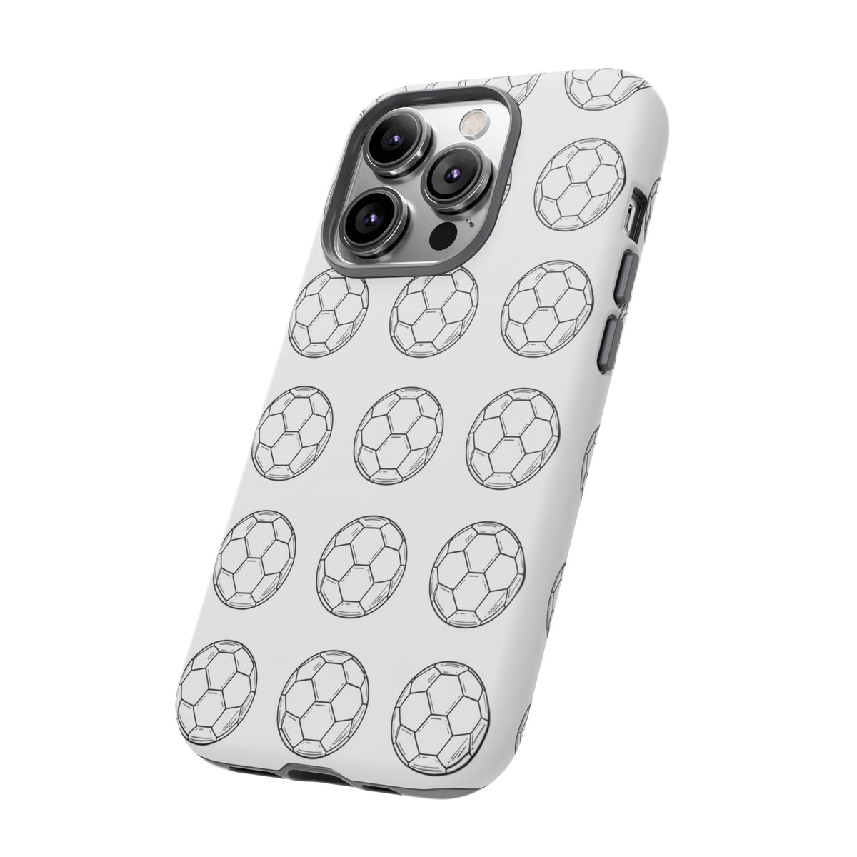 Phone Case, Football Minimalist Football Repeat Design, Tough Case