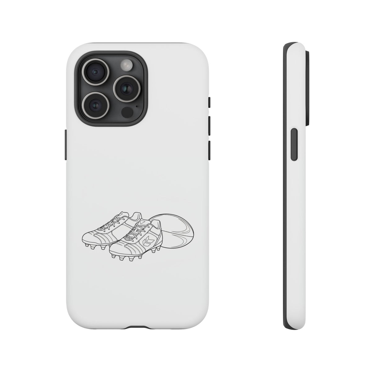 Phone Case, Rugby Ball & Boots Sketch, Tough Case