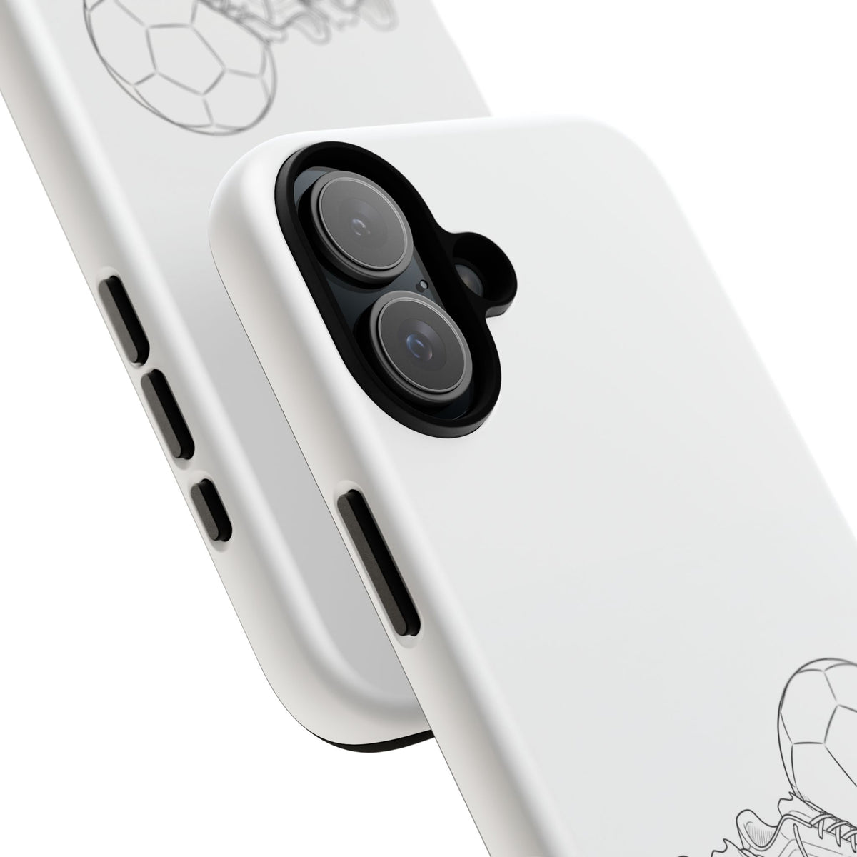 Phone Case, Football Boots & Ball Sketch , Tough Case