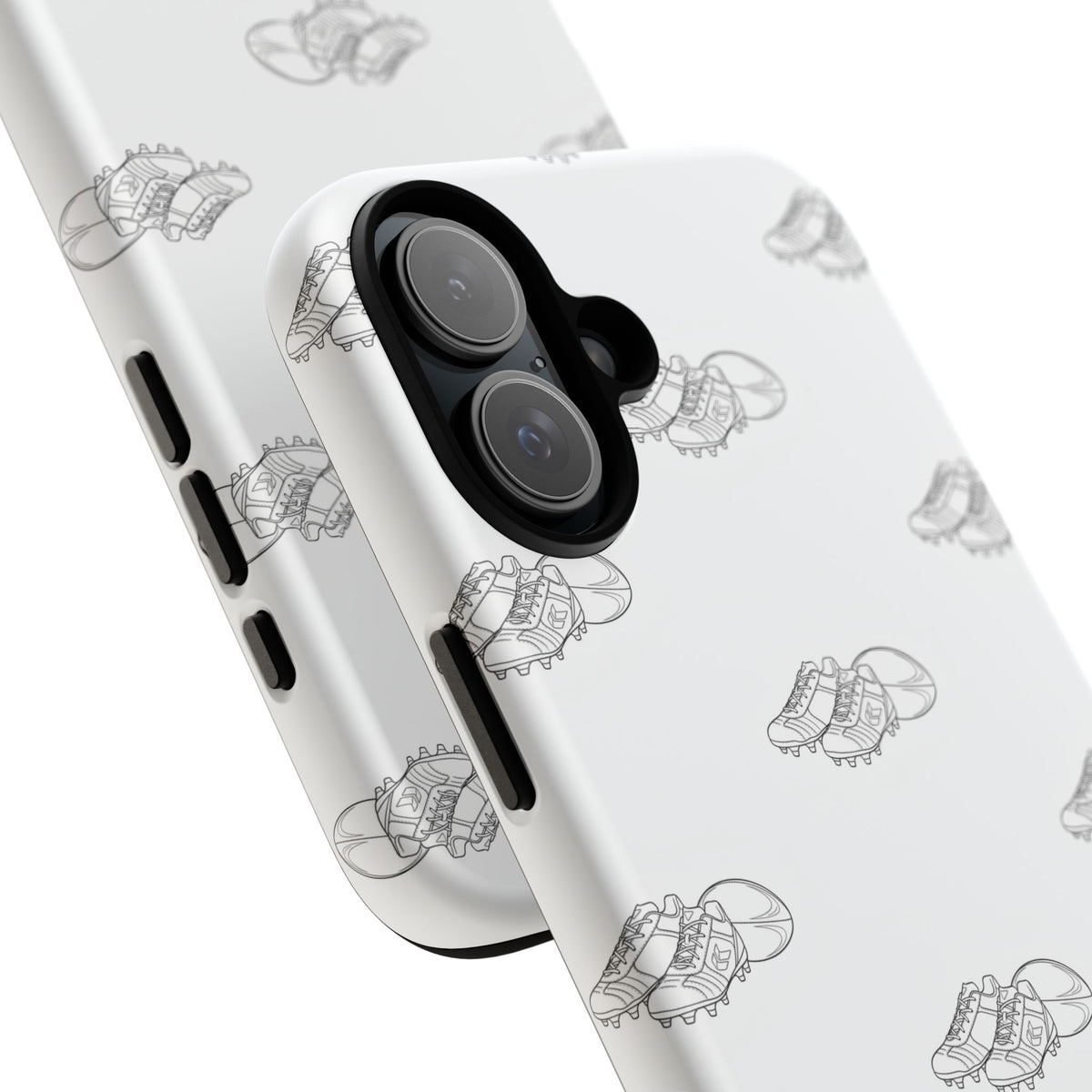Phone Case Rugby Boots & Ball Repeat Pattern Tough Cases