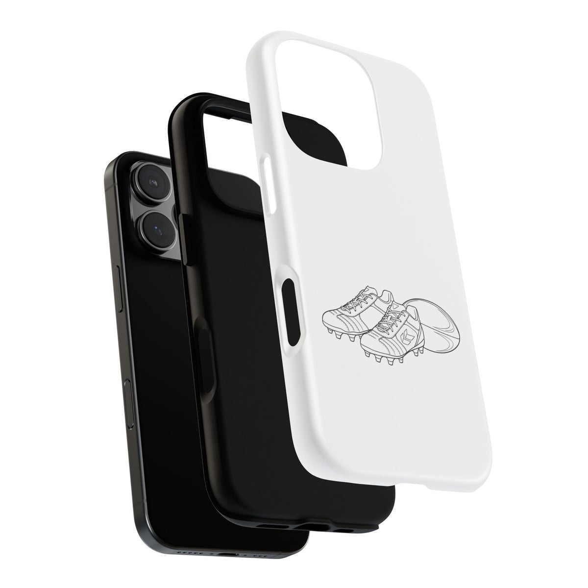 Phone Case, Rugby Ball & Boots Sketch, Tough Case