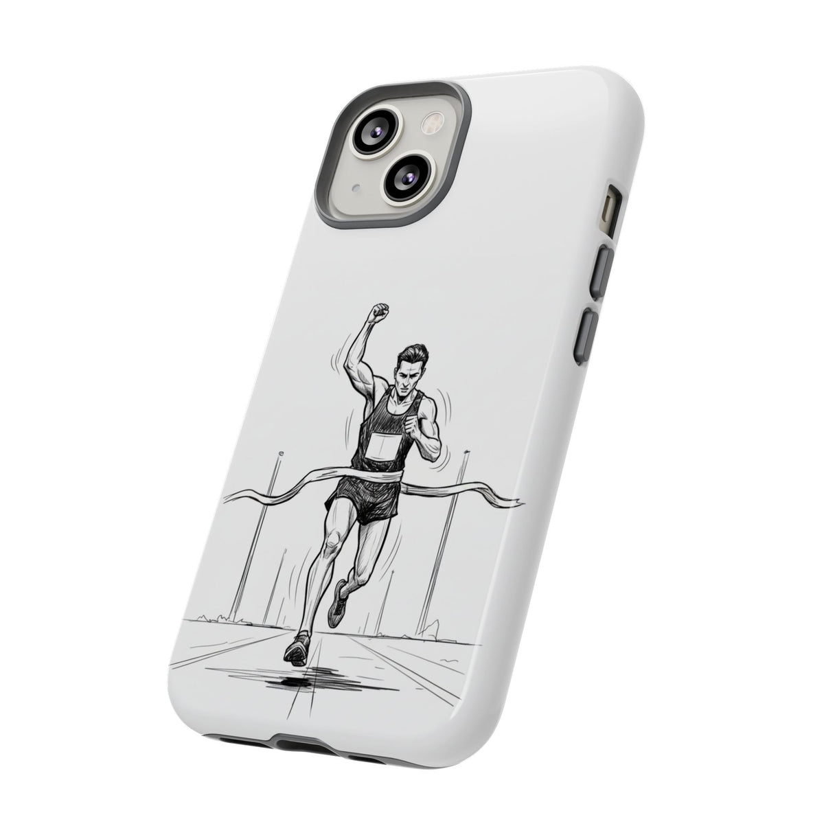Phone Case, Running, finish line design, Tough Case