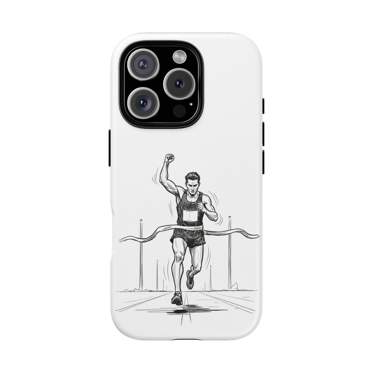 Phone Case, Running, finish line design, Tough Case