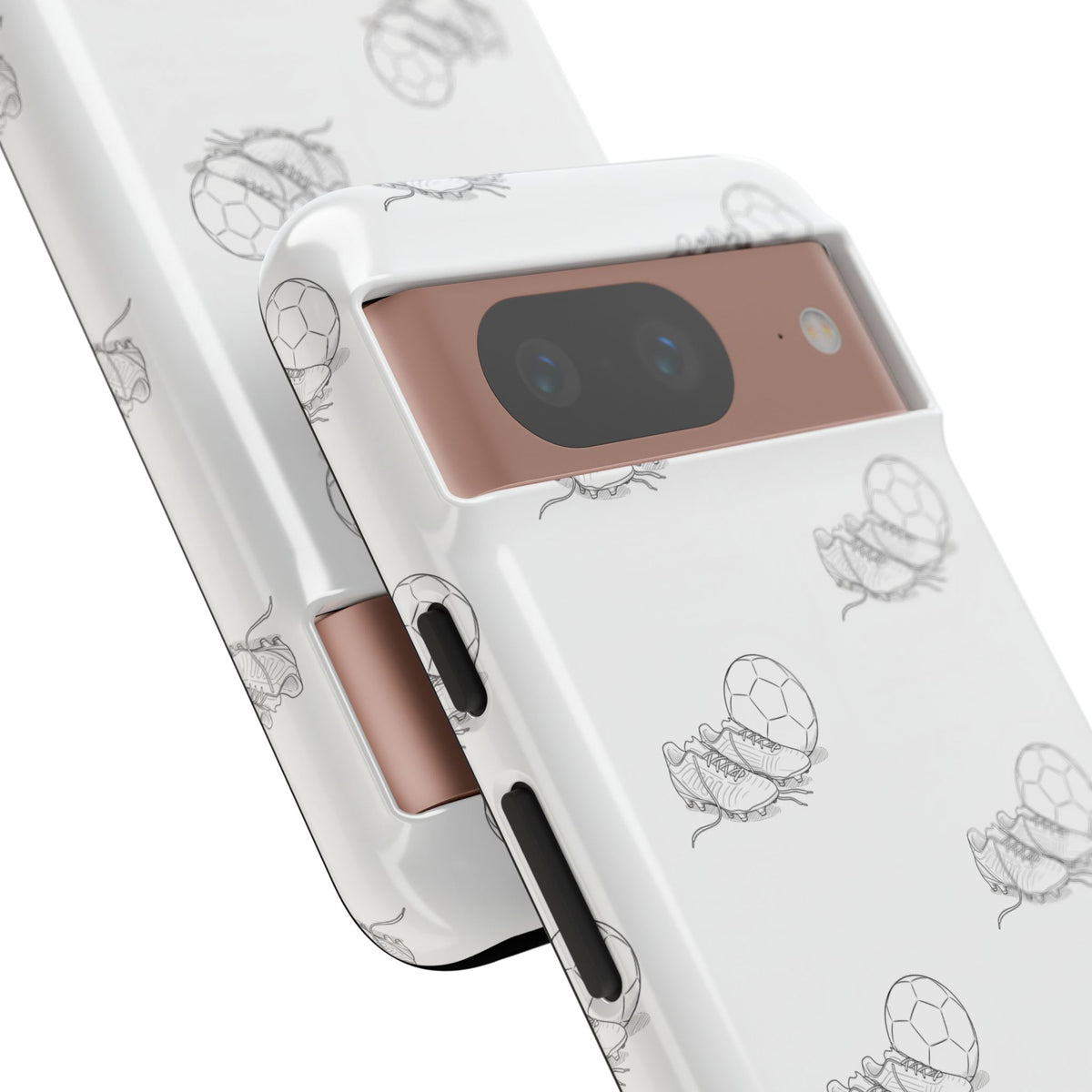 Phone Case, Football Boots & Ball Pattern, Tough Cases — Sports Phone Case