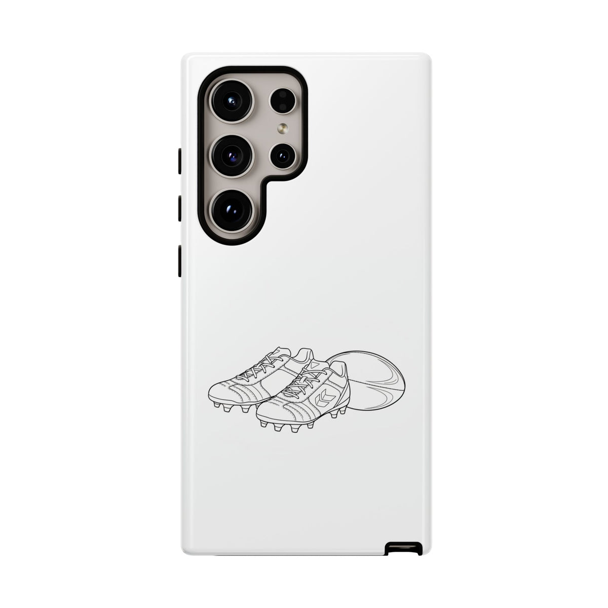 Phone Case, Rugby Ball & Boots Sketch, Tough Case