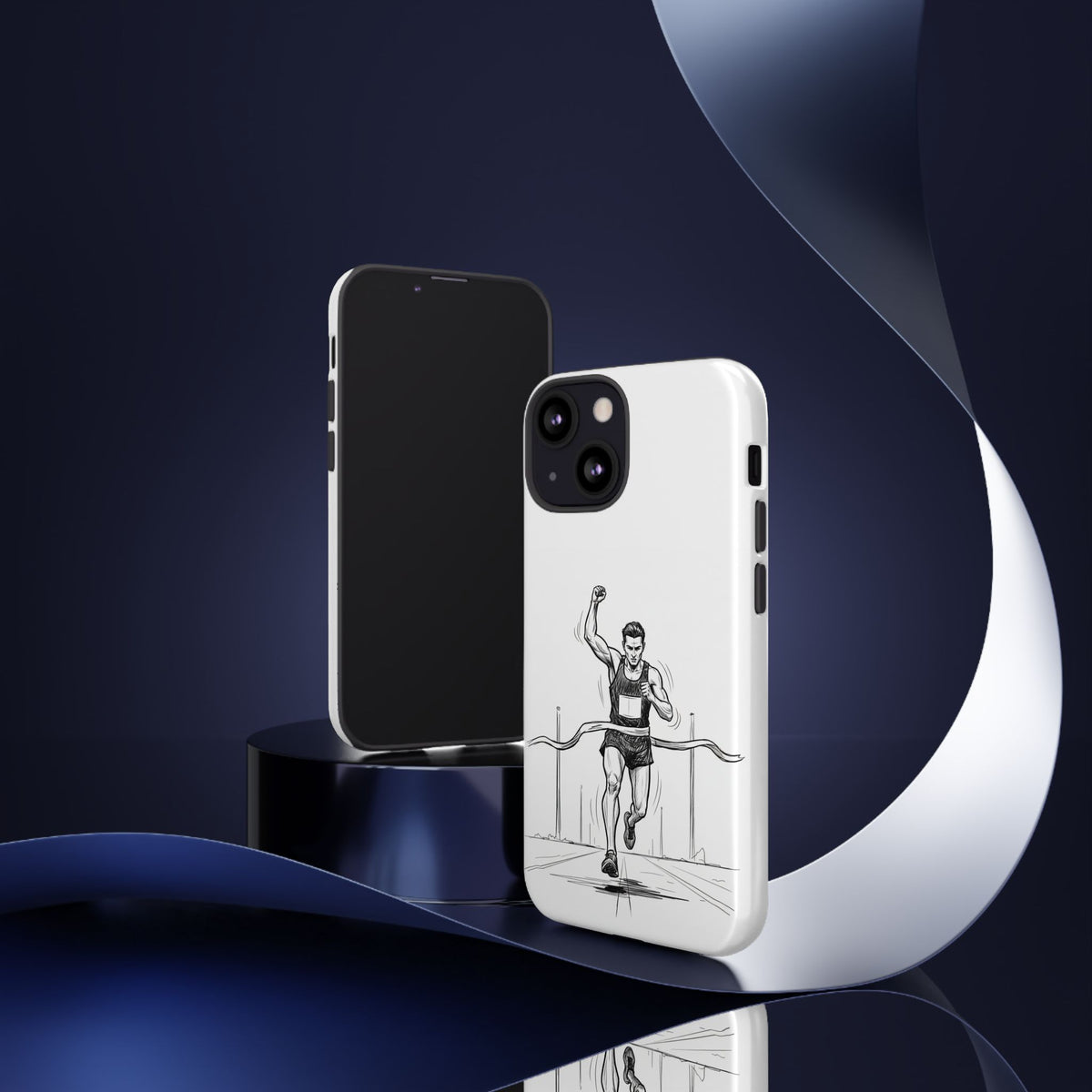 Phone Case, Running, finish line design, Tough Case