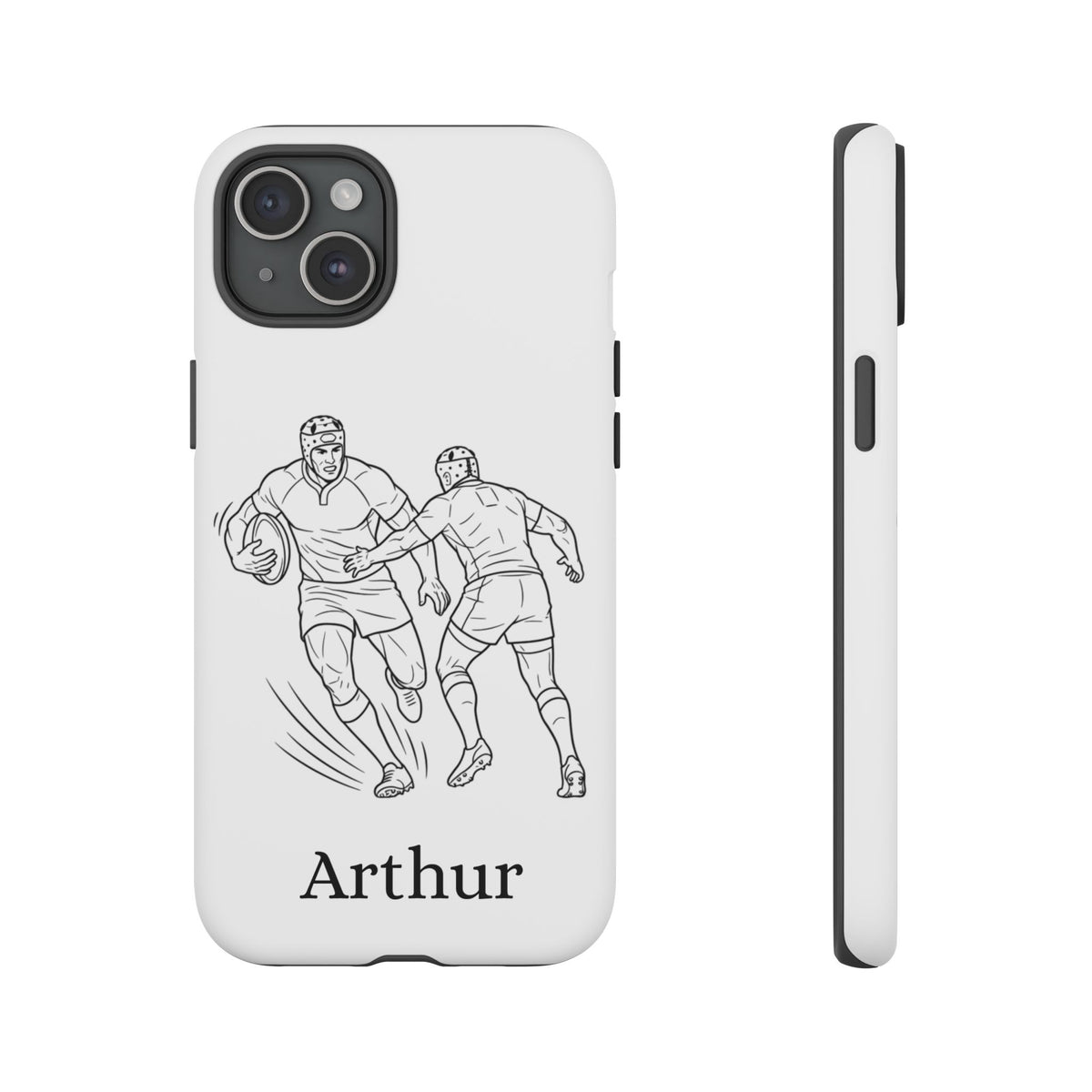 Personalised Phone Case, Rugby sidestep, Tough Case,  Custom Name