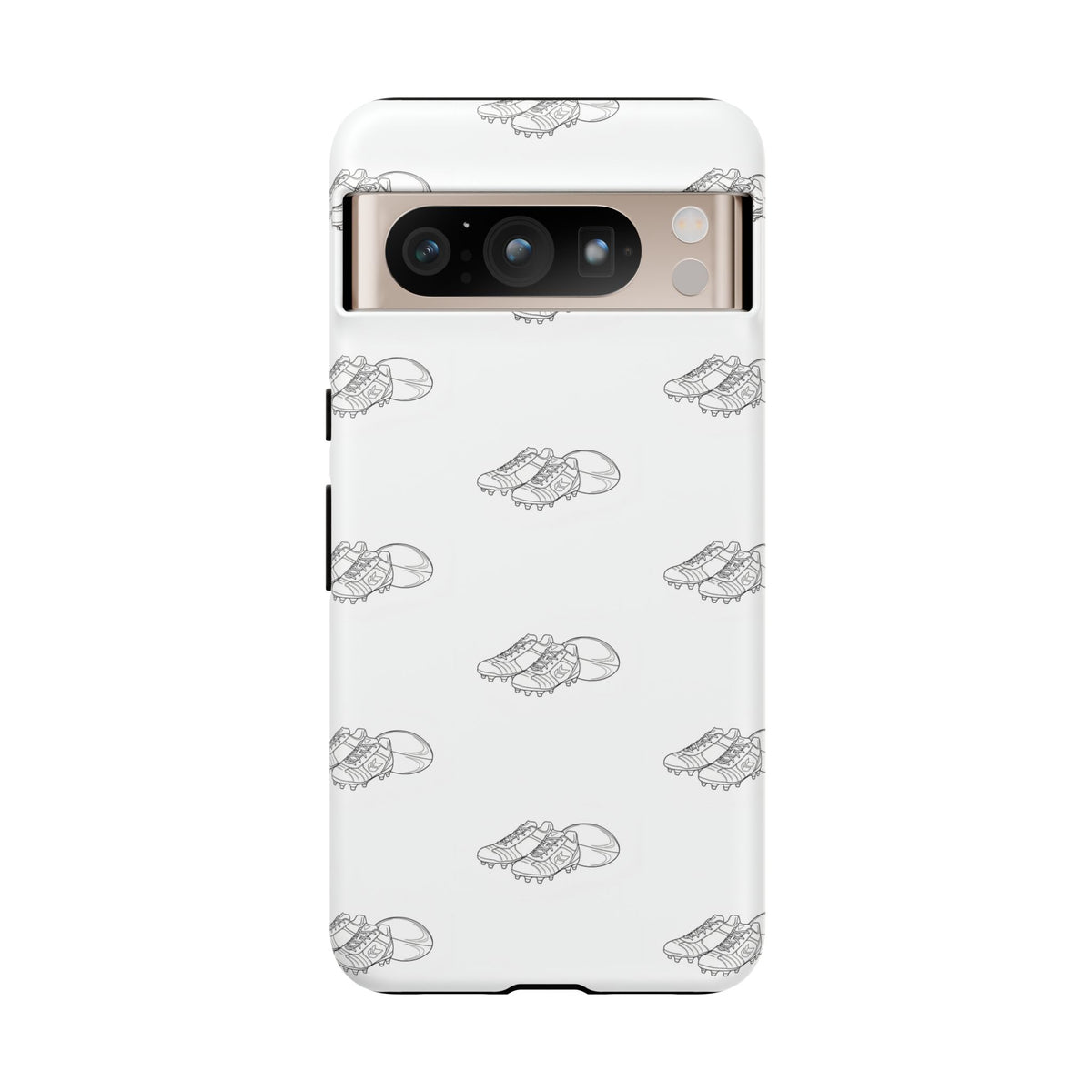 Phone Case Rugby Boots & Ball Repeat Pattern Tough Cases