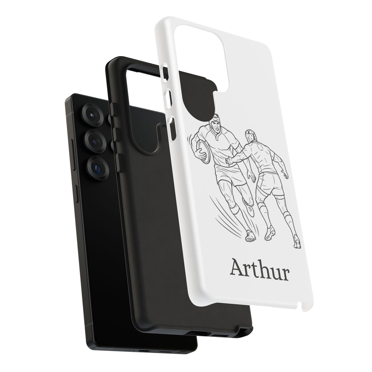 Personalised Phone Case, Rugby sidestep, Tough Case,  Custom Name
