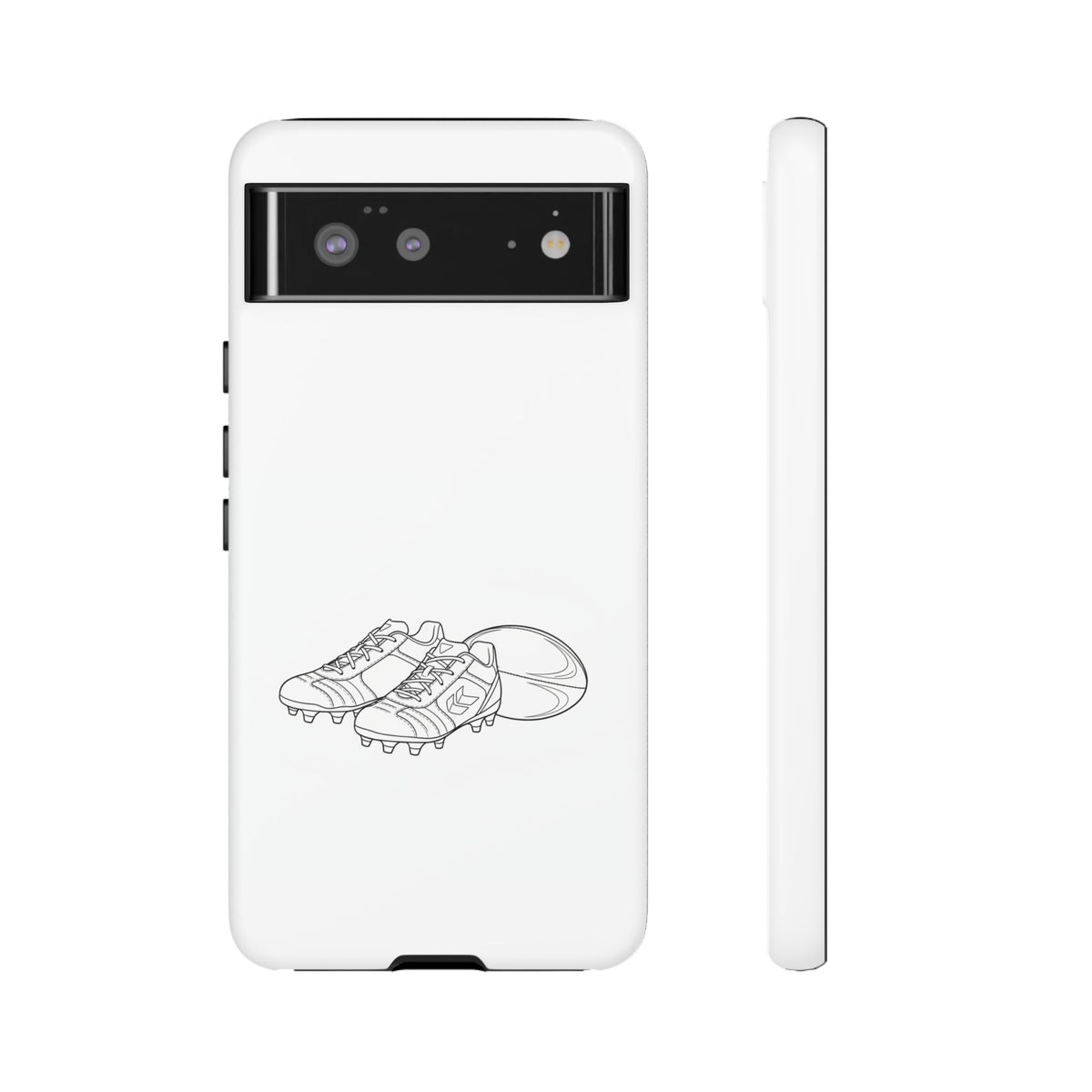 Phone Case, Rugby Ball & Boots Sketch, Tough Case