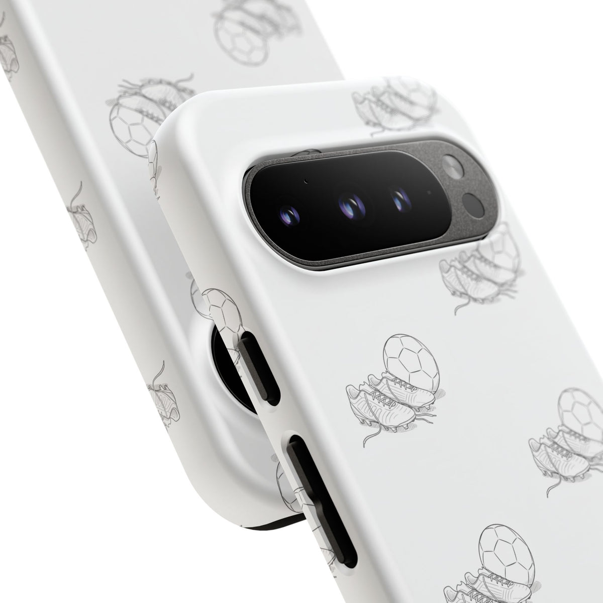 Phone Case, Football Boots & Ball Pattern, Tough Cases — Sports Phone Case