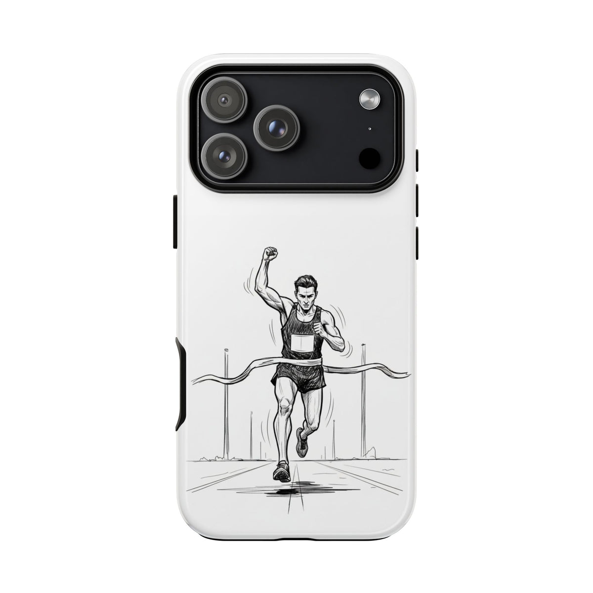 Phone Case, Running, finish line design, Tough Case