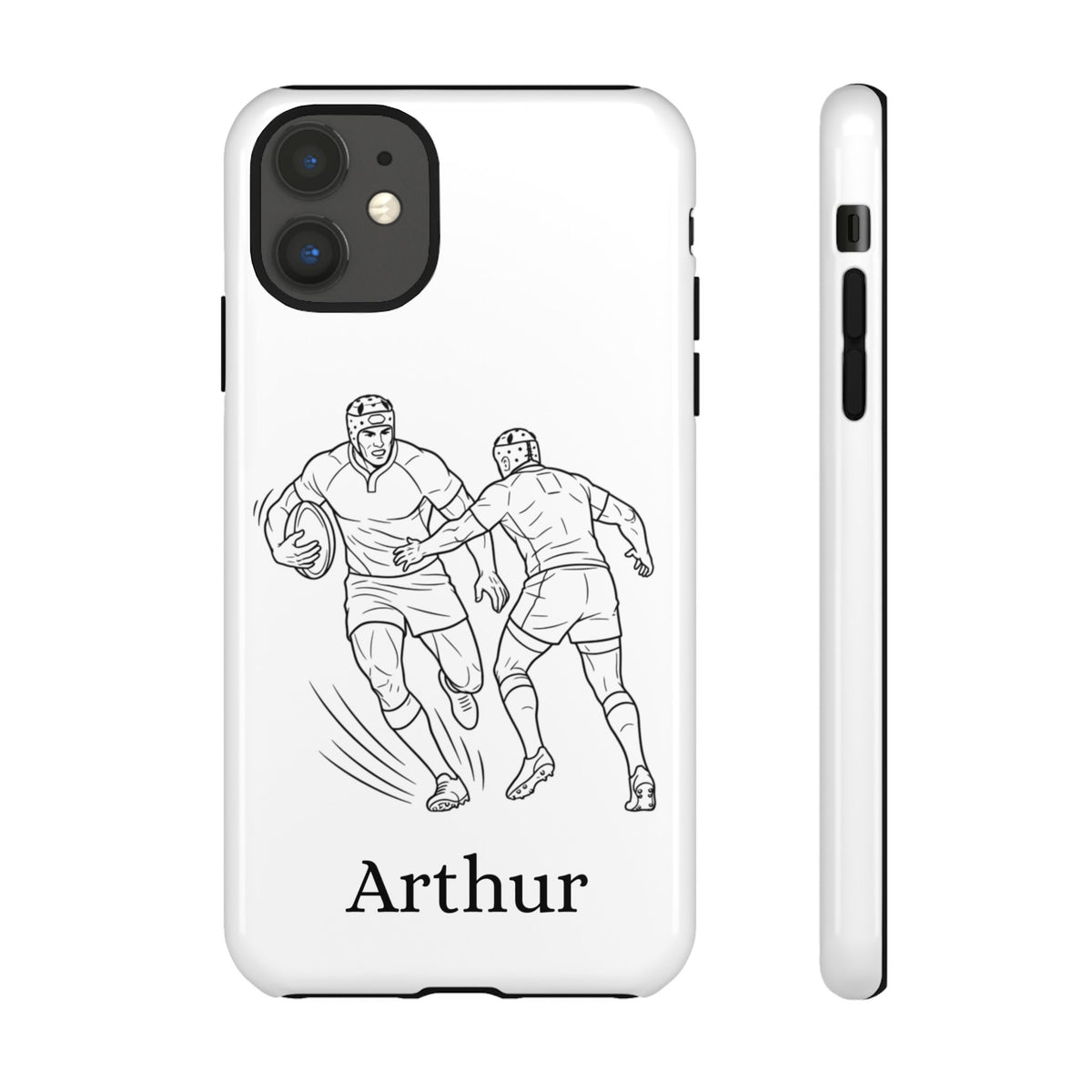 Personalised Phone Case, Rugby sidestep, Tough Case,  Custom Name