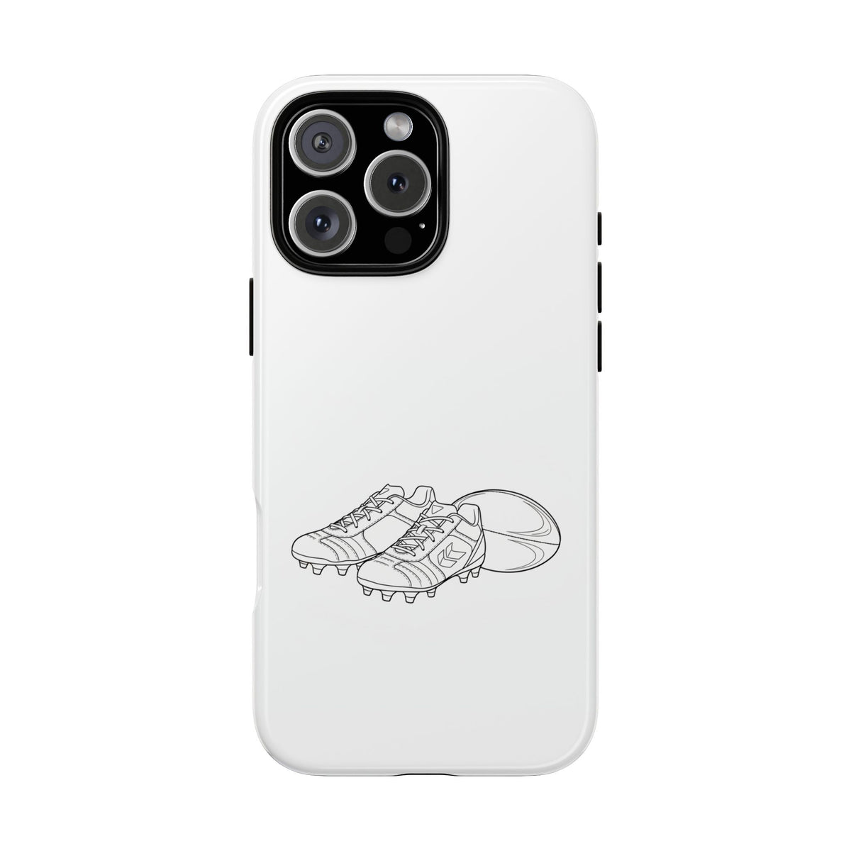 Phone Case, Rugby Ball & Boots Sketch, Tough Case