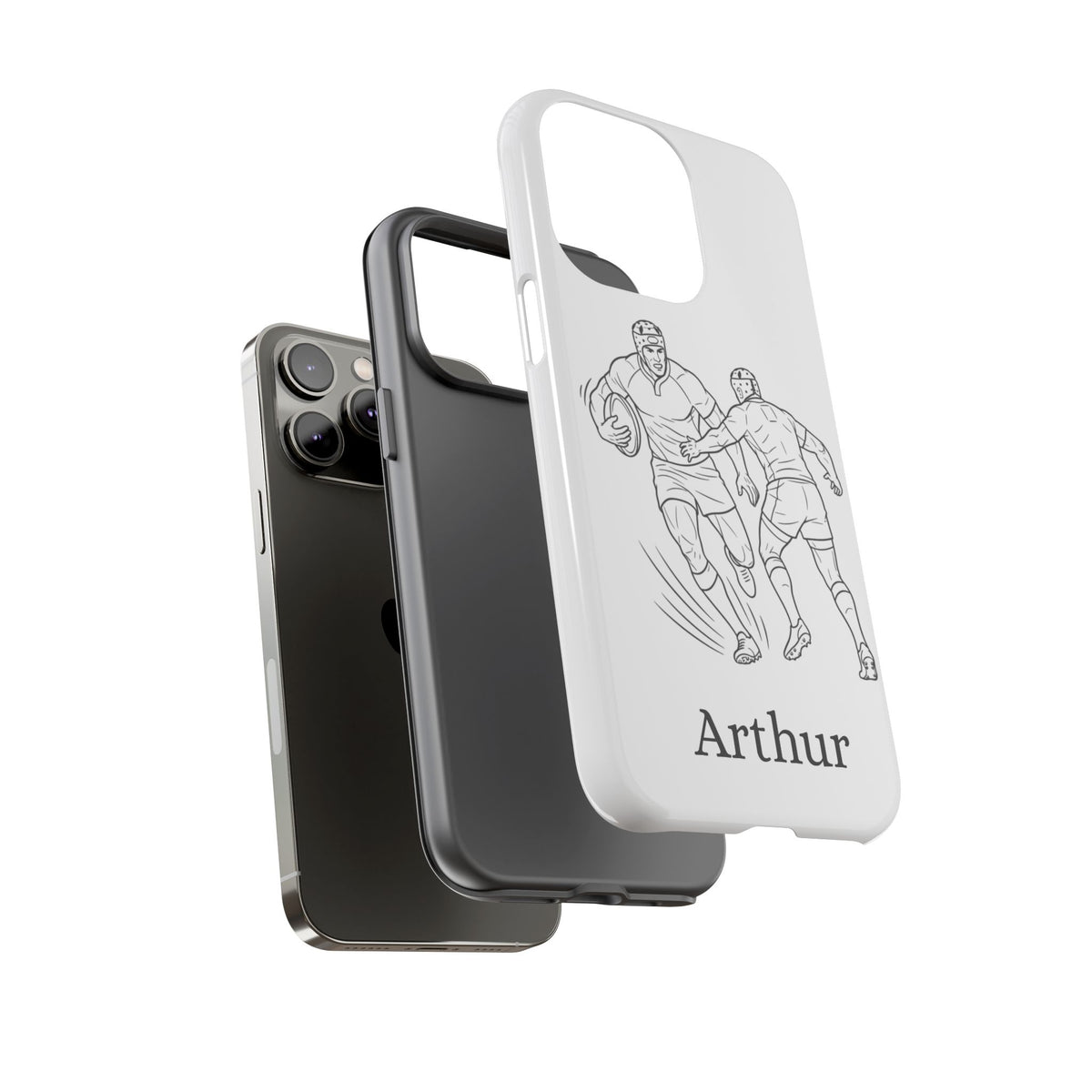 Personalised Phone Case, Rugby sidestep, Tough Case,  Custom Name