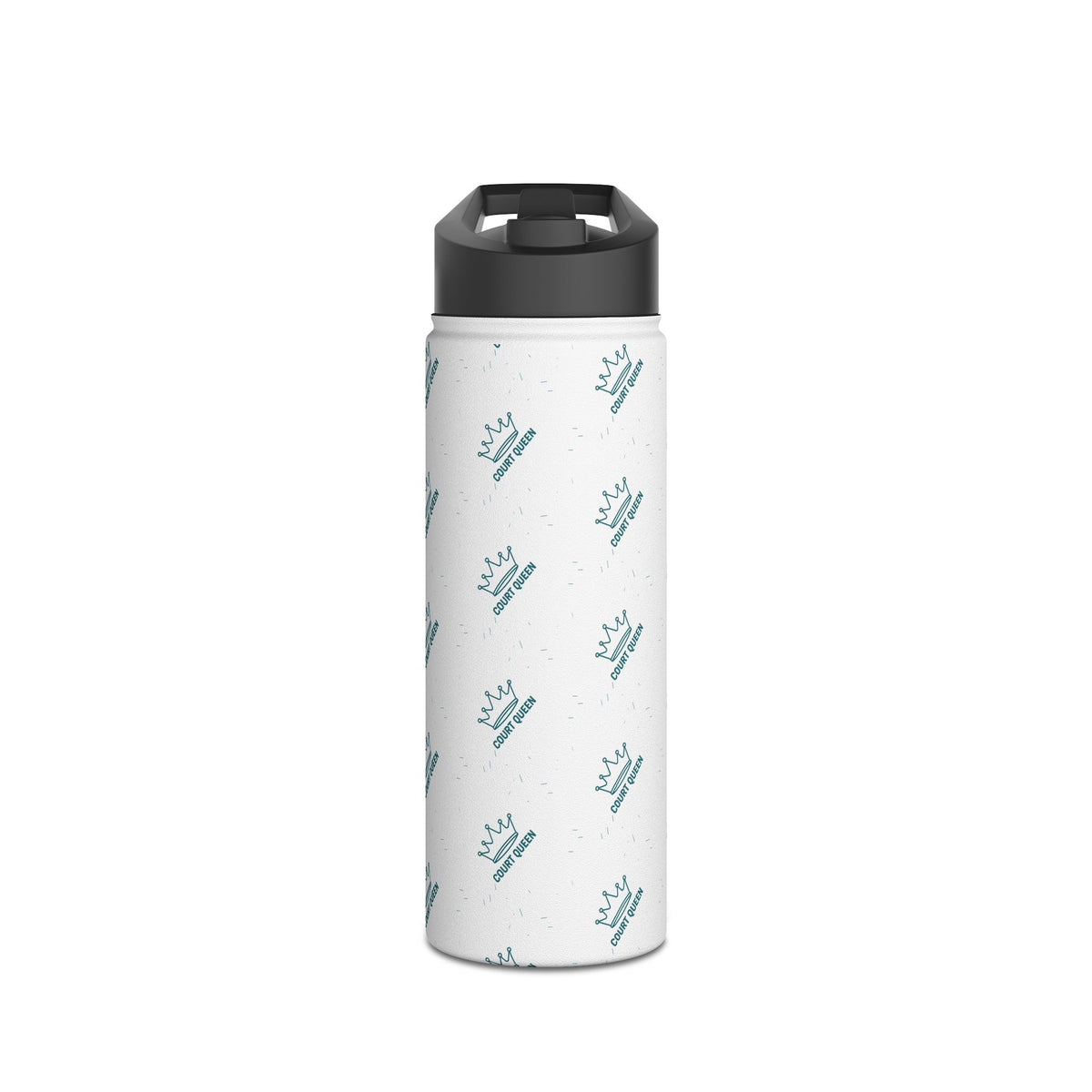 Water Bottle, Netball "Court Queen" design, Stainless Steel