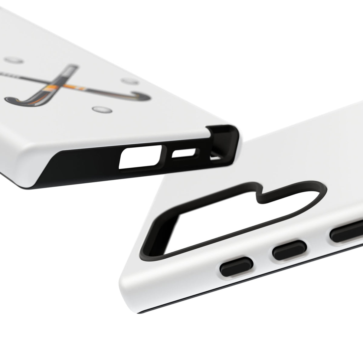 Phone Case, Hockey Crossed Sticks & Balls Design, tough Case