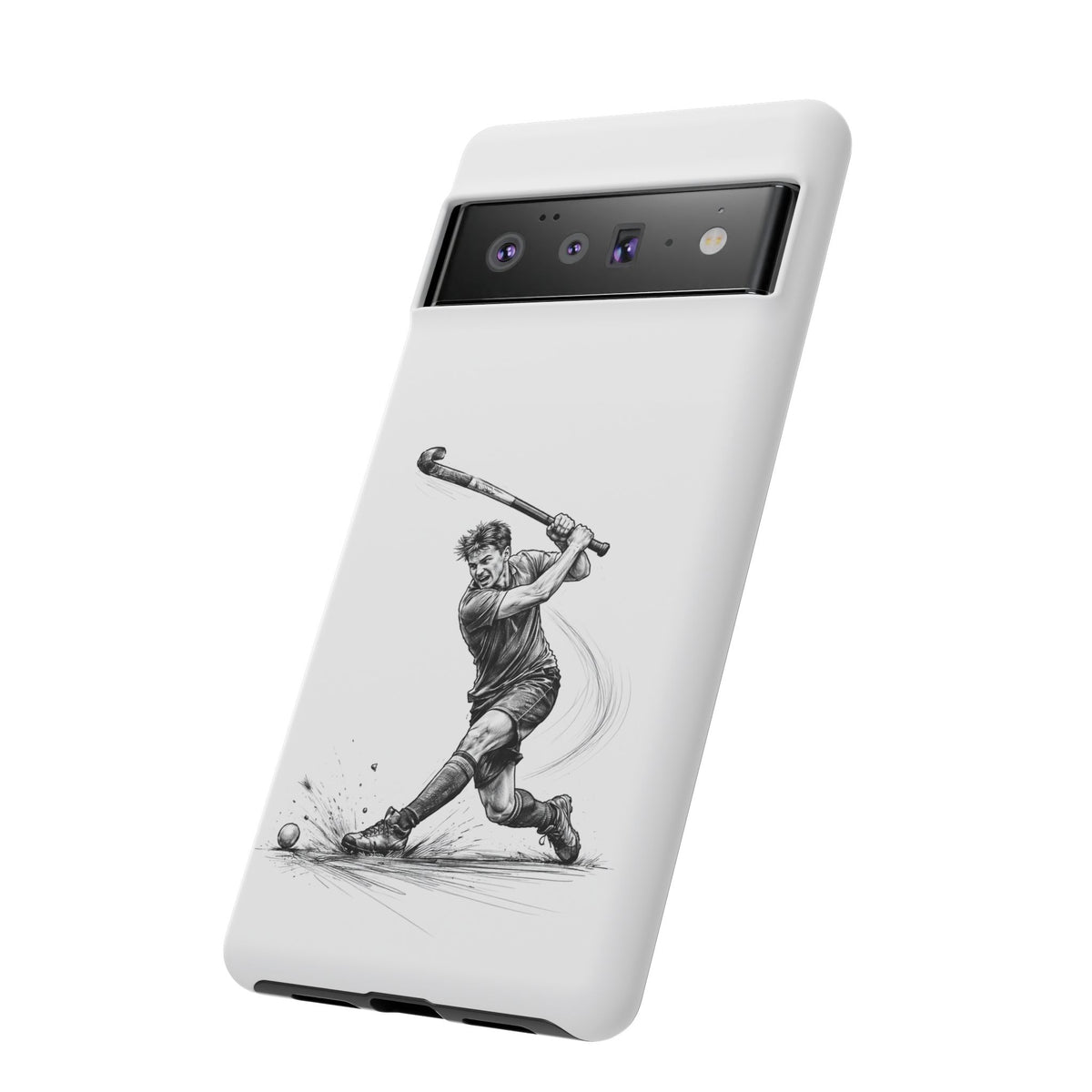 Phone case, Male Hockey Player Tomahawk Sketch,  Tough case