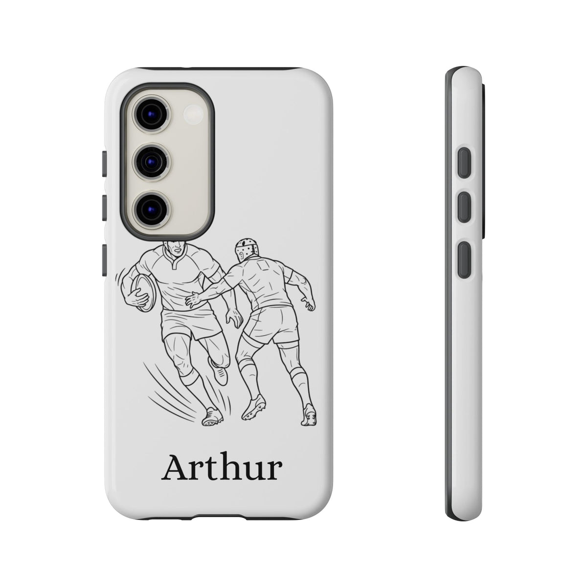 Personalised Phone Case, Rugby sidestep, Tough Case,  Custom Name