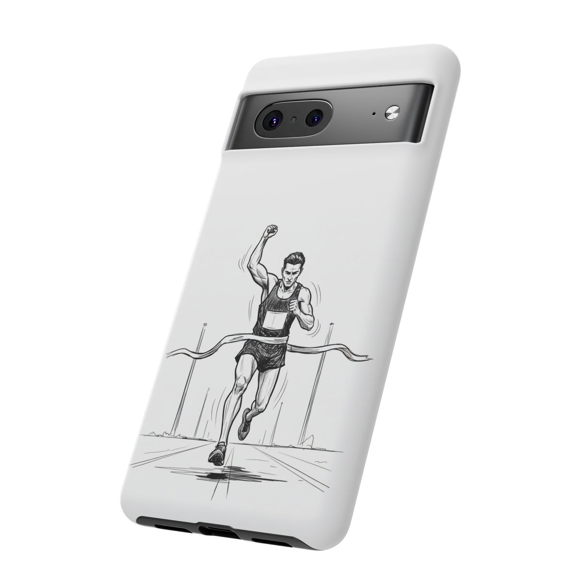 Phone Case, Running, finish line design, Tough Case