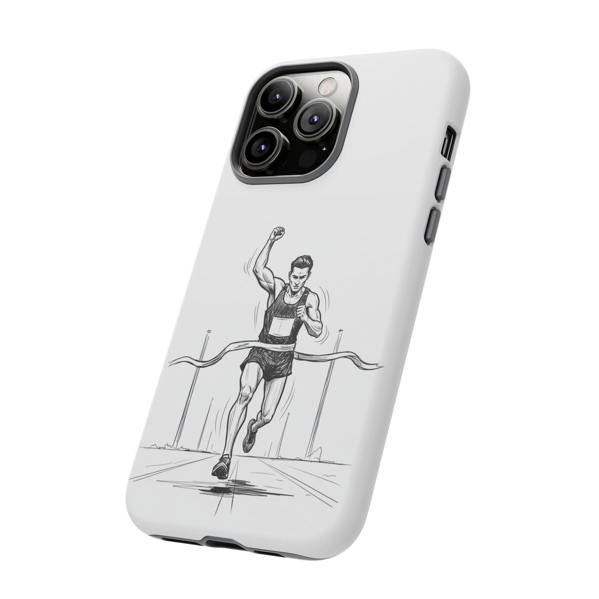 Phone Case, Running, finish line design, Tough Case