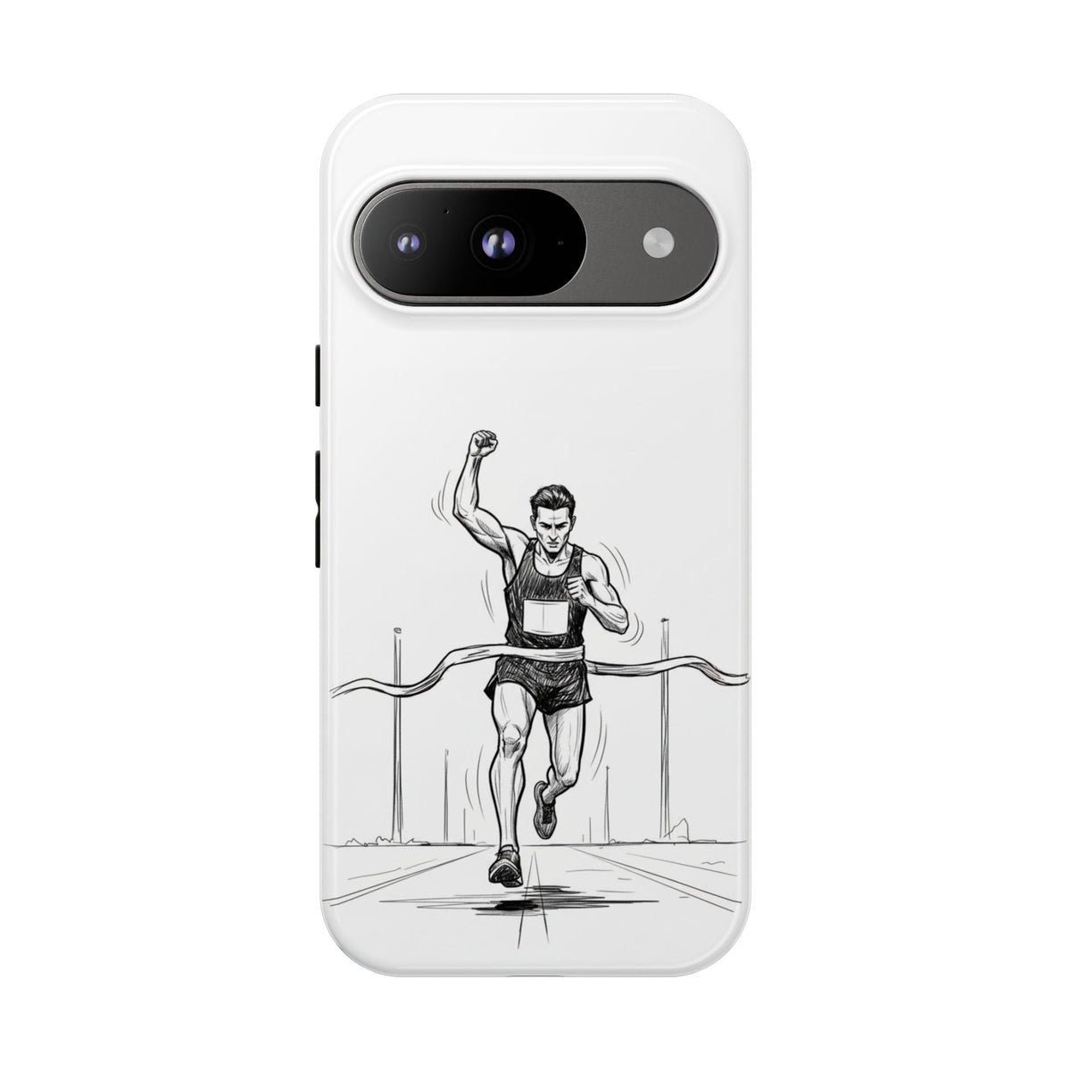 Phone Case, Running, finish line design, Tough Case