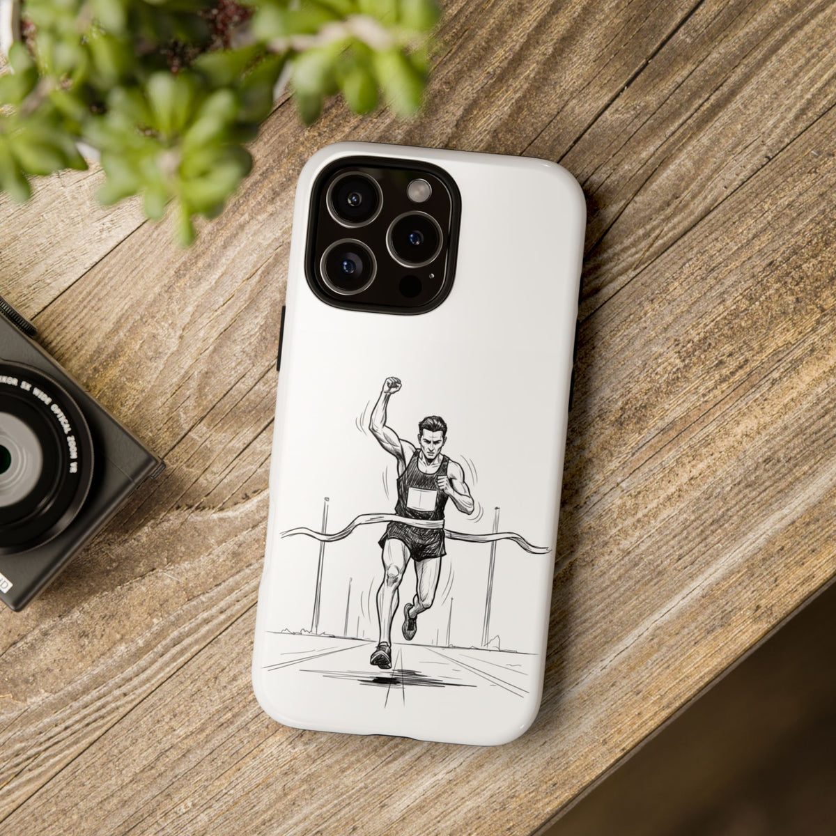 Phone Case, Running, finish line design, Tough Case