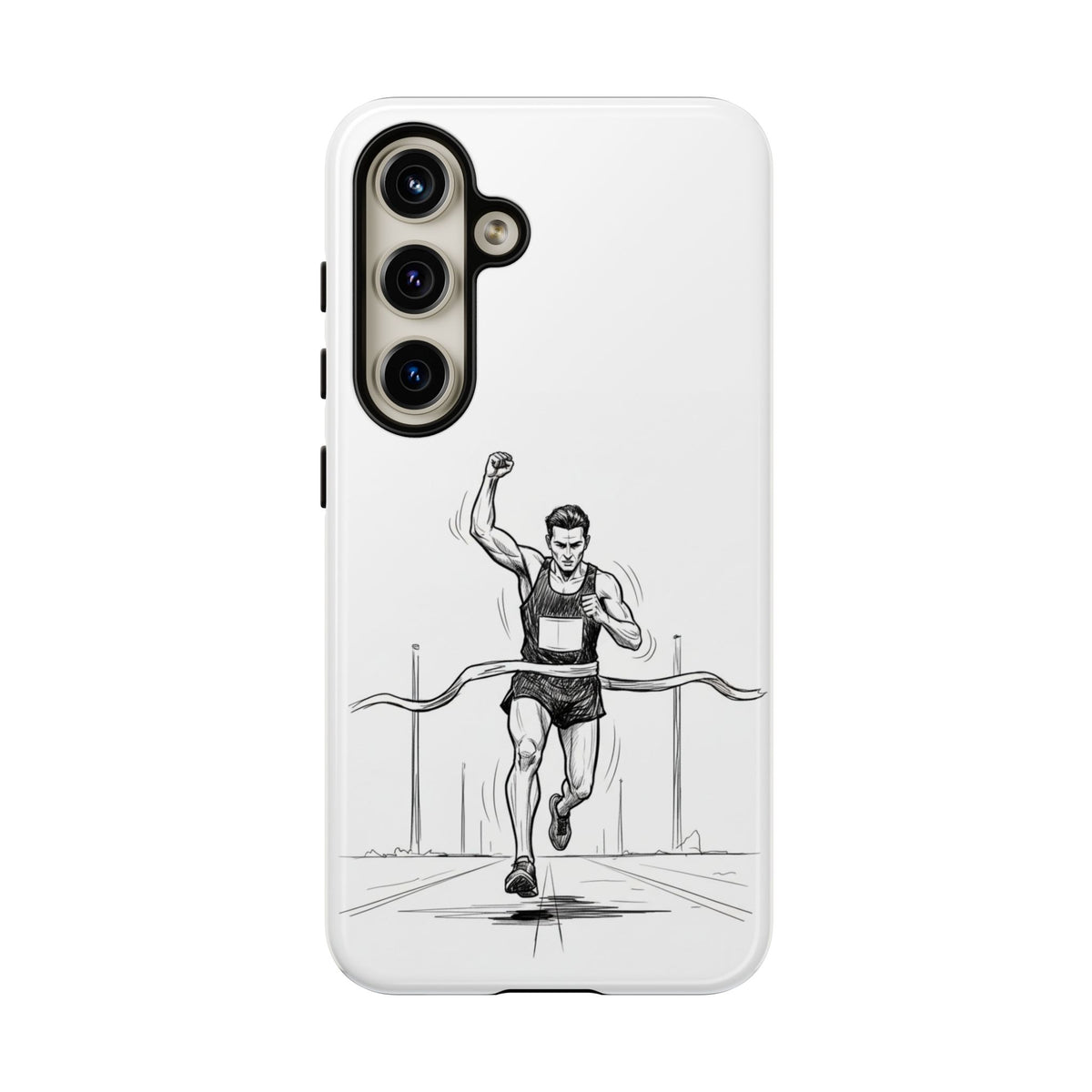 Phone Case, Running, finish line design, Tough Case