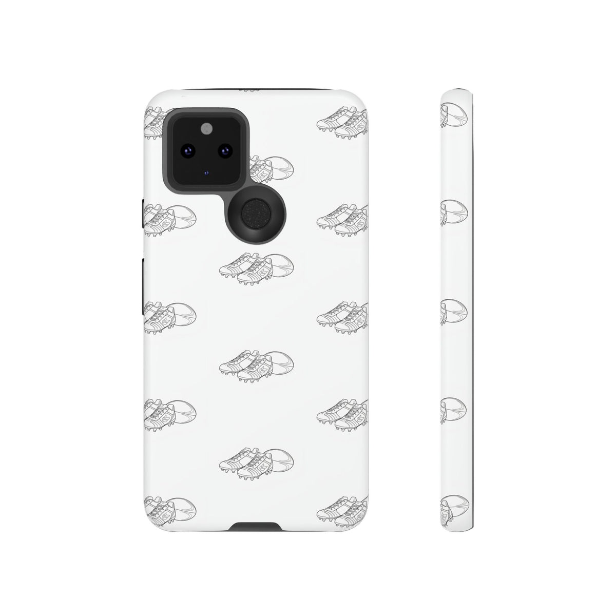 Phone Case Rugby Boots & Ball Repeat Pattern Tough Cases