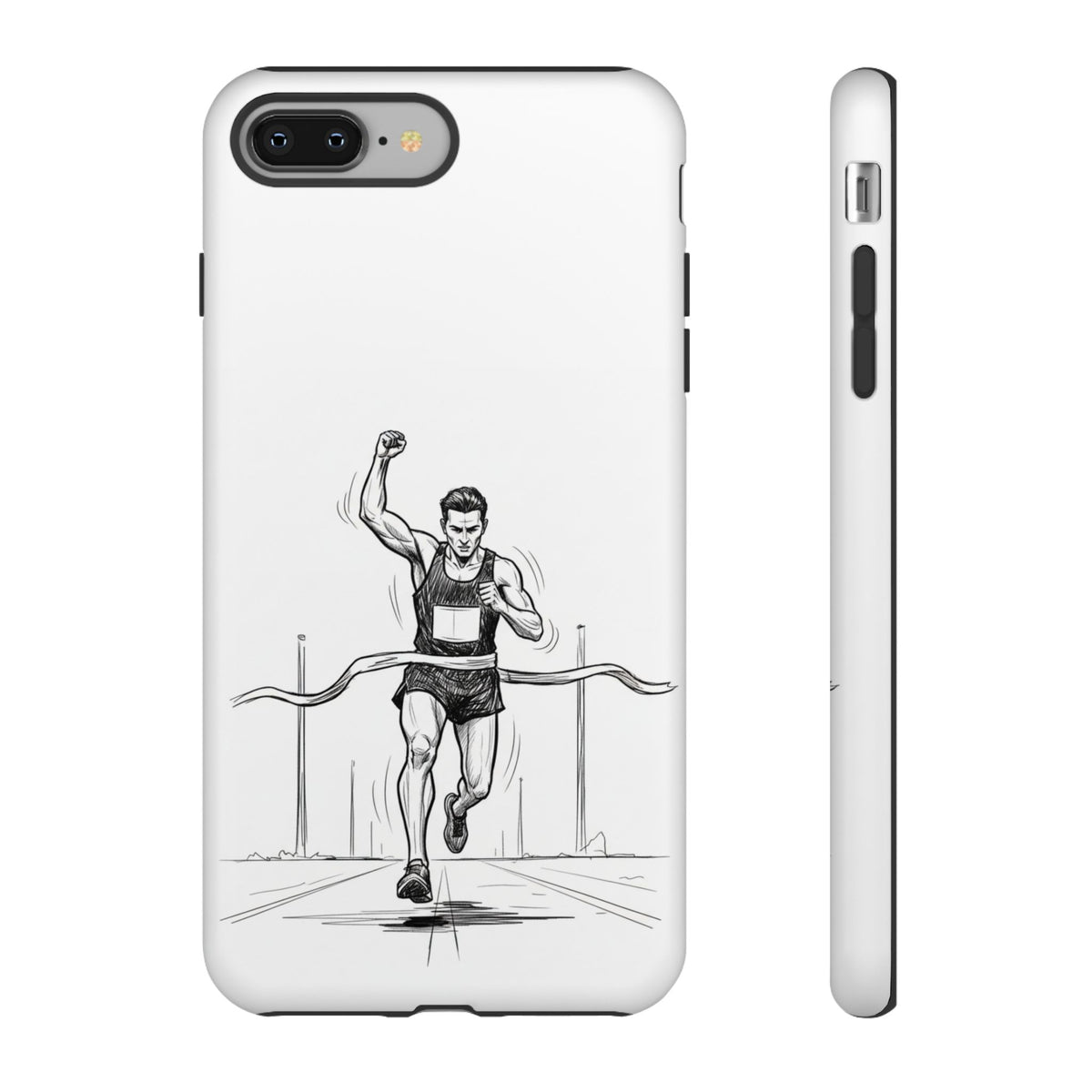 Phone Case, Running, finish line design, Tough Case