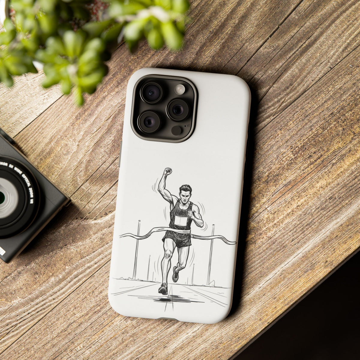 Phone Case, Running, finish line design, Tough Case