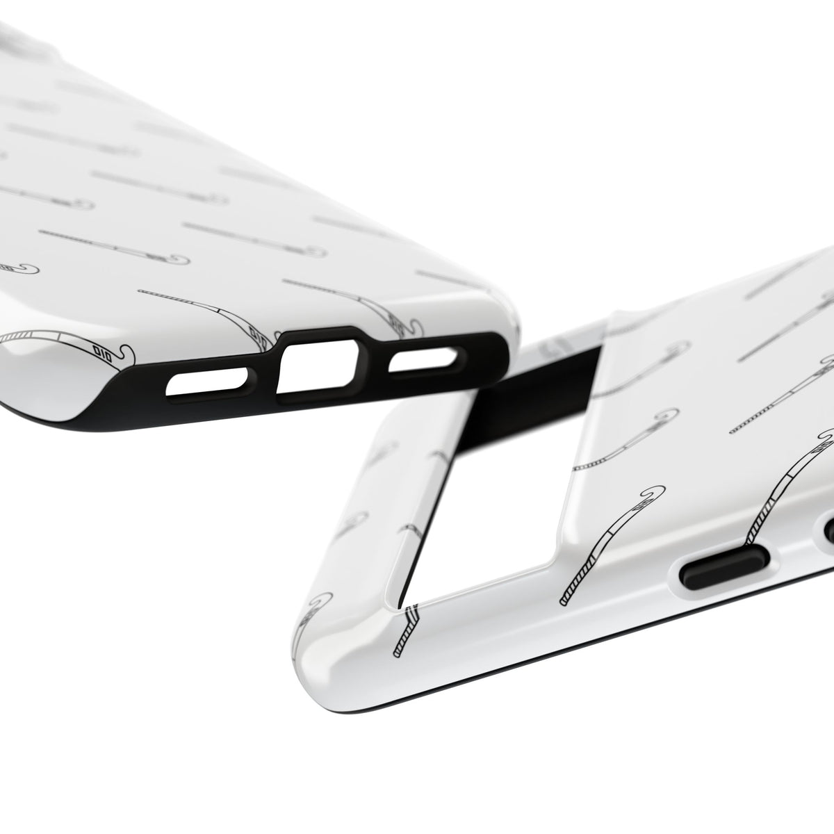 Phone Case, Hockey Stick Pattern, Tough Cases