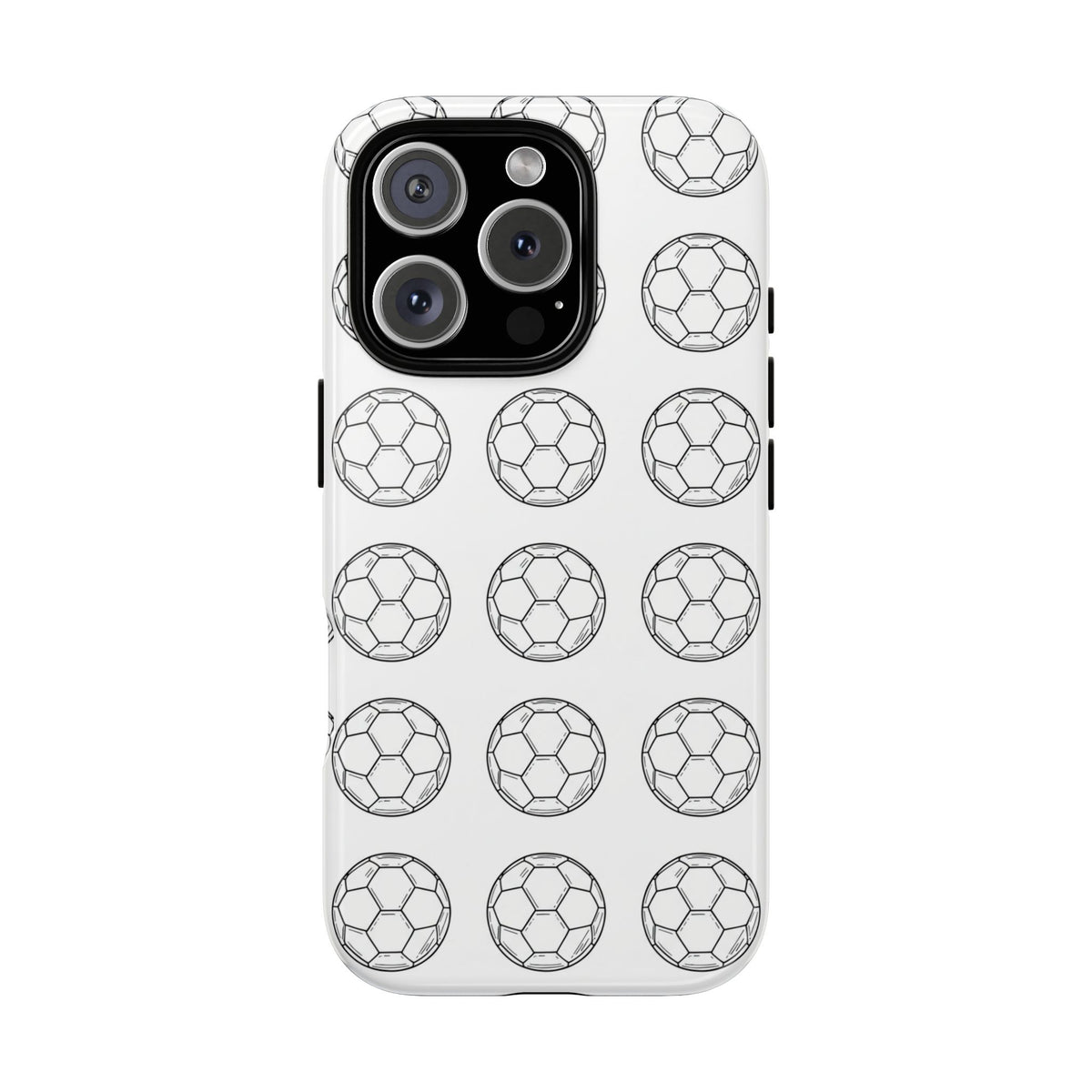Phone Case, Football Minimalist Football Repeat Design, Tough Case