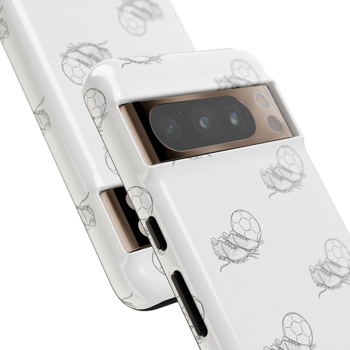 Phone Case, Football Boots & Ball Pattern, Tough Cases — Sports Phone Case